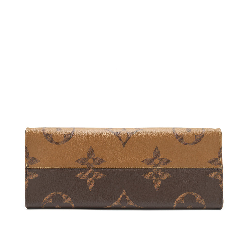 LOUIS VUITTON ON THE GO GM MONOGRAM REVERSE CANVAS GHW