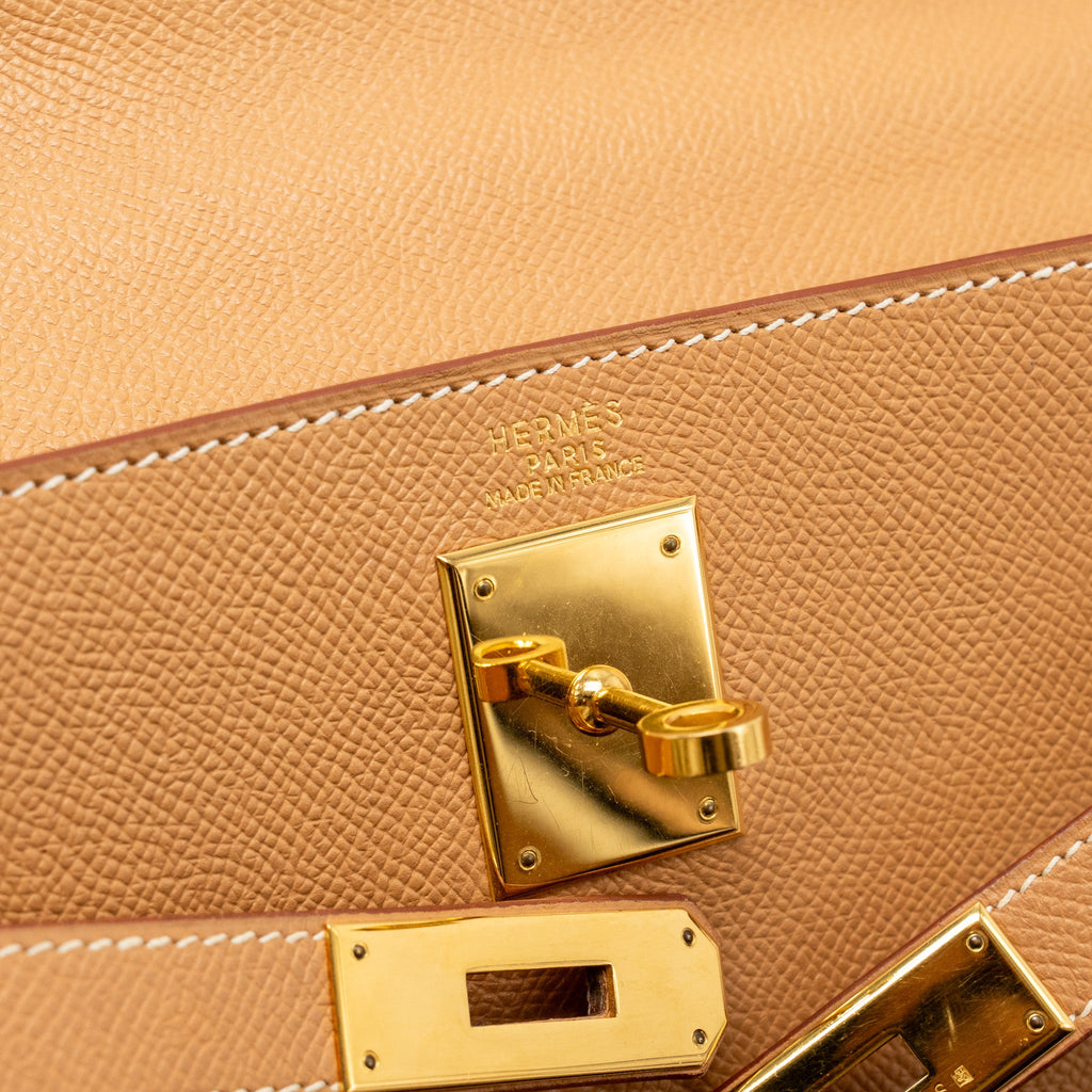 HERMES KELLY 32 EPSOM NATUREL SABLE GHW