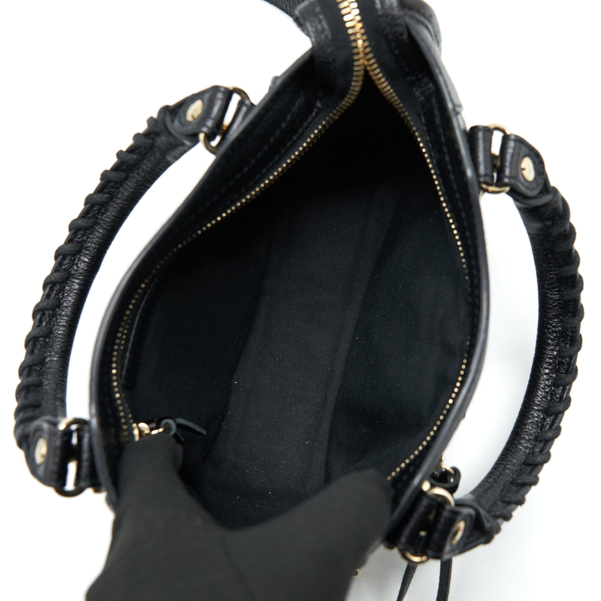 BALENCIAGA MINI CITY BAG BLACK GHW