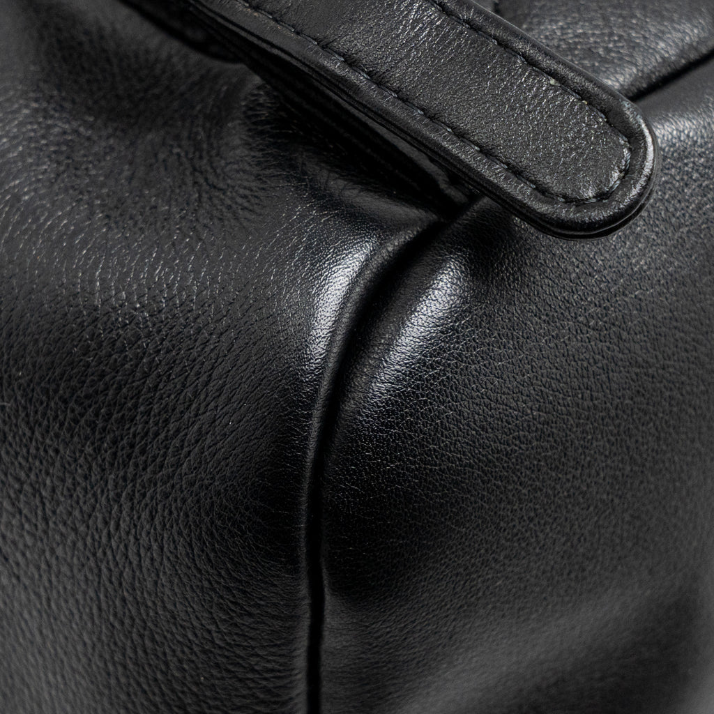 CHANEL LARGE DUMA BACKPACK CALFSKIN BLACK LGHW (MICROCHIP)