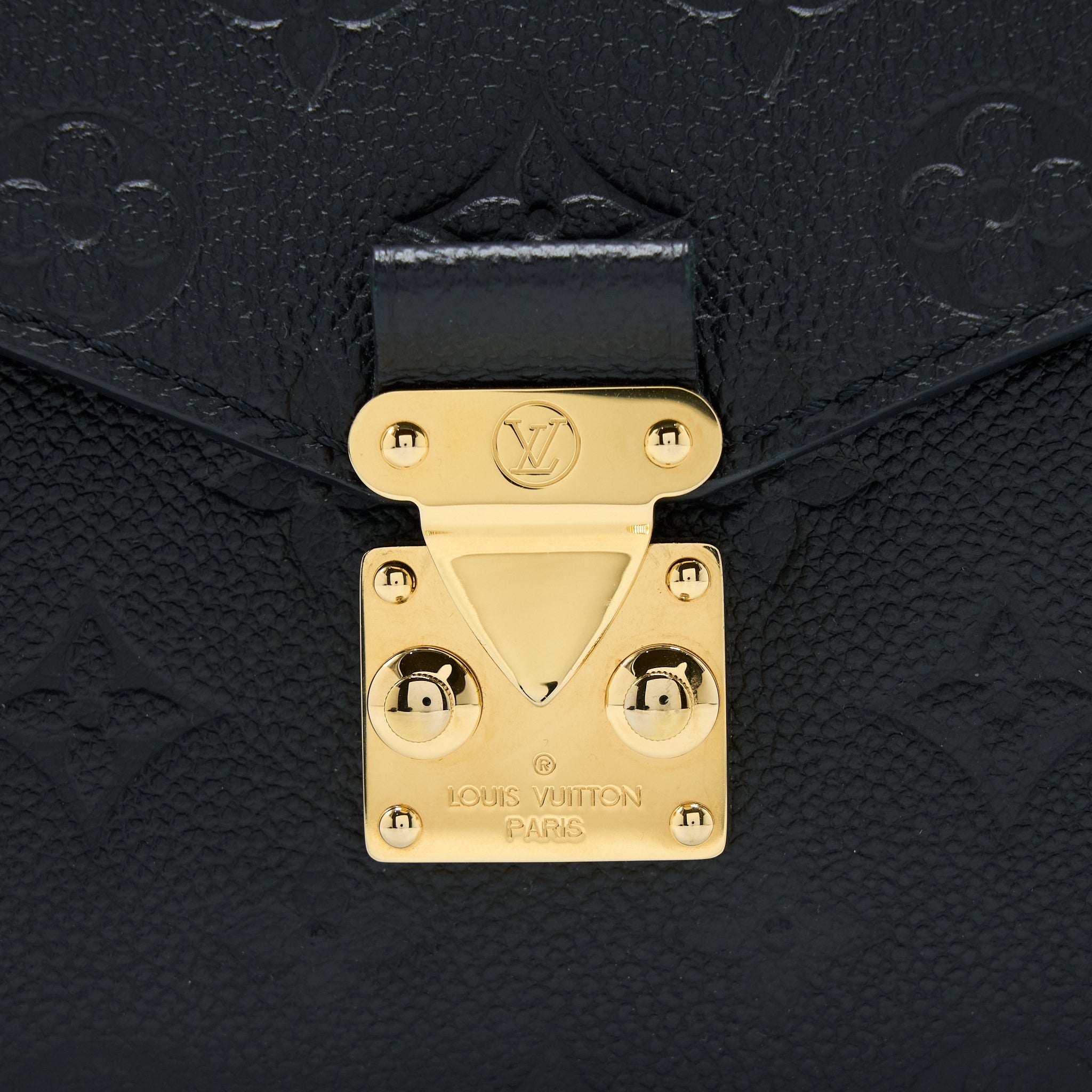 LOUIS VUITTON POCHETTE MÉTIS MONOGRAM EMPREINTE BLACK GHW