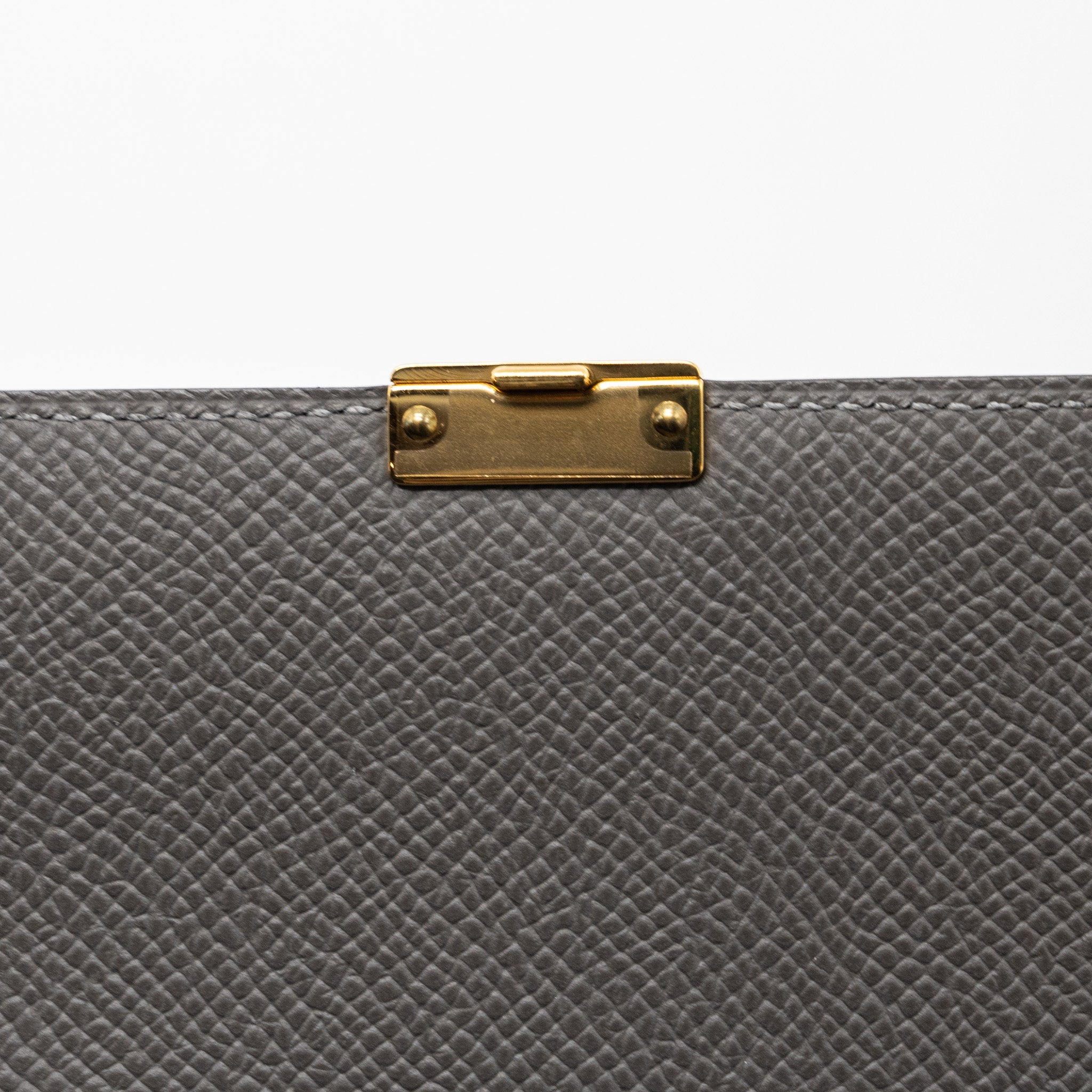 HERMES CLIC 16 WALLET EPSOM GRIS MEYER GHW