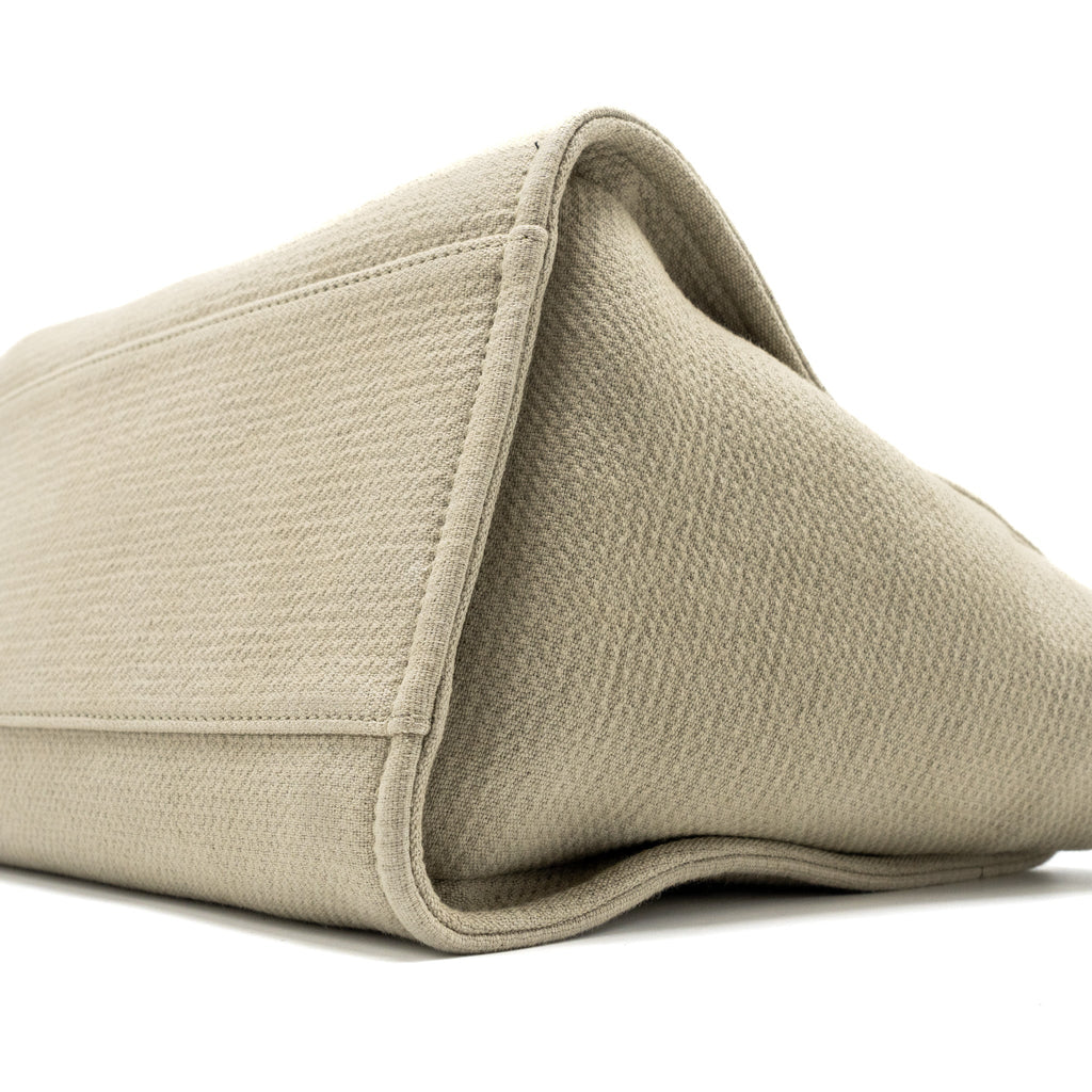 CHANEL DEAUVILLE TOTE BAG CANVAS BEIGE SHW (MICROCHIP)