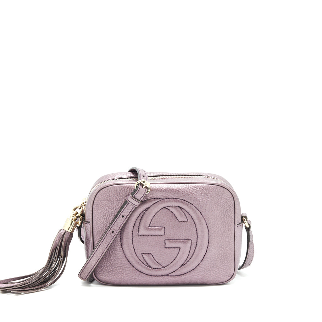 GUCCI DISCO CAMERA BAG SILVER PURPLE