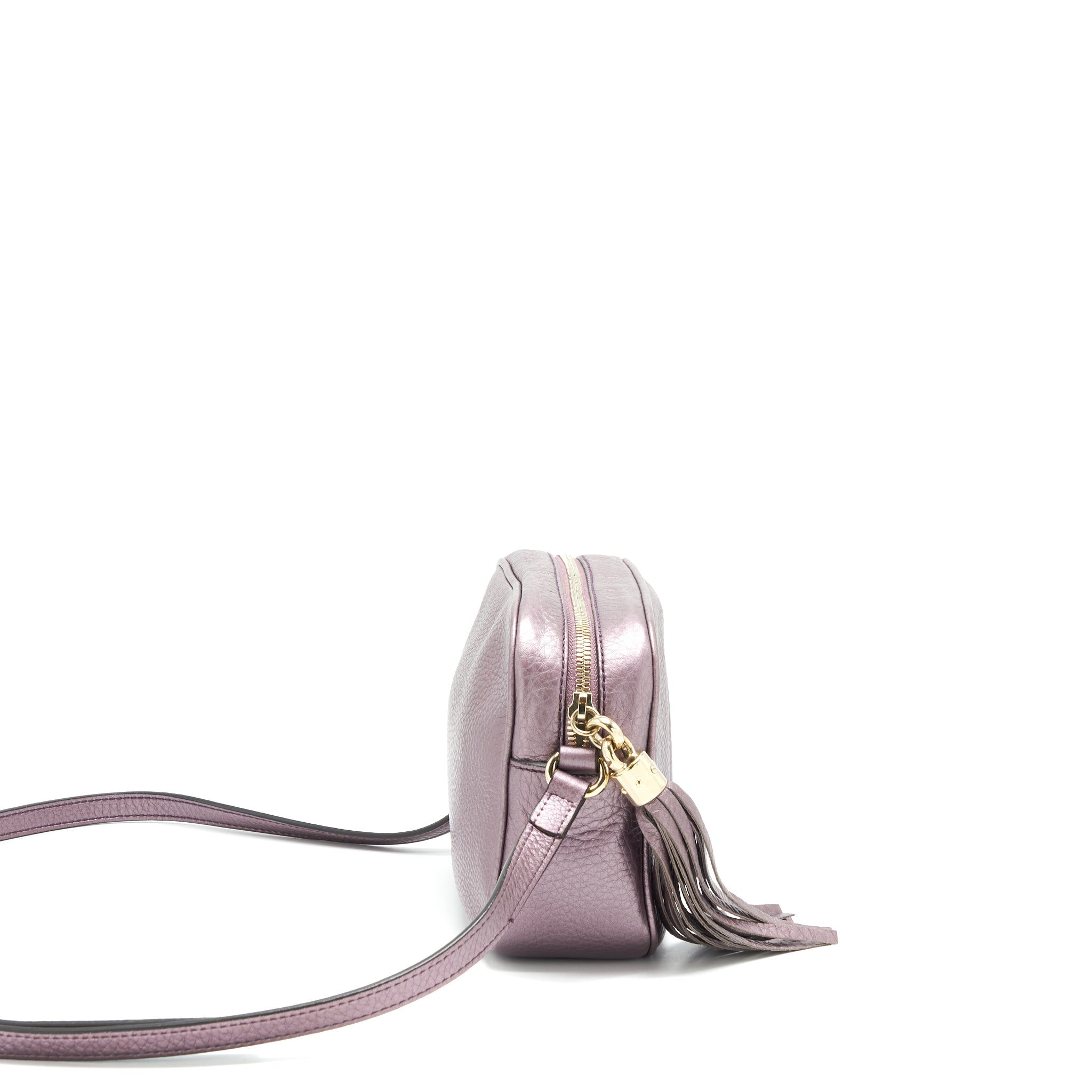 GUCCI DISCO CAMERA BAG SILVER PURPLE