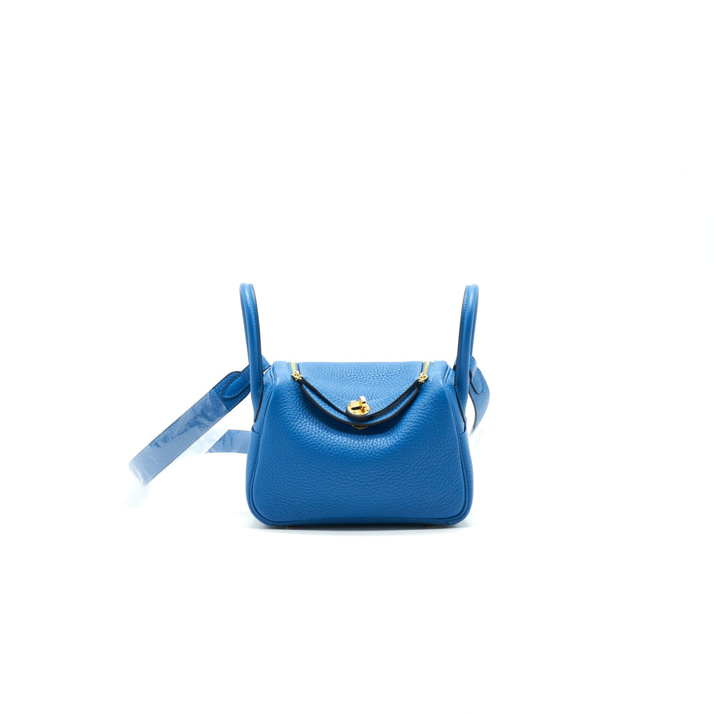 HERMES MINI LINDY 7Q MYKONOS GHW