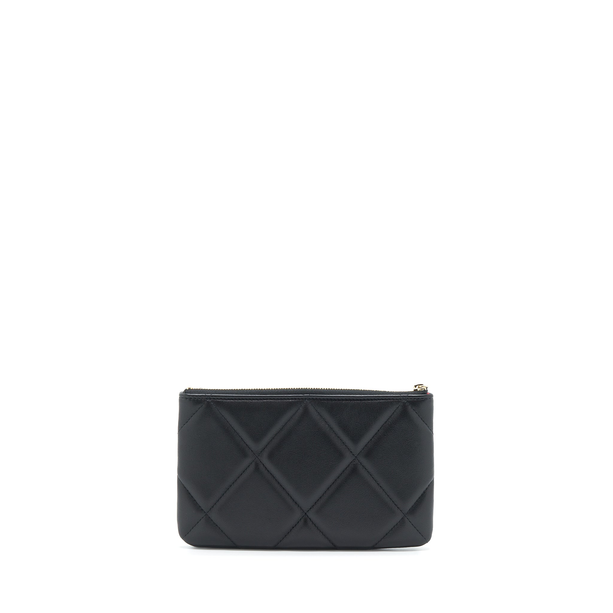 CHANEL 19 POUCH LAMBSKIN BLACK GHW
