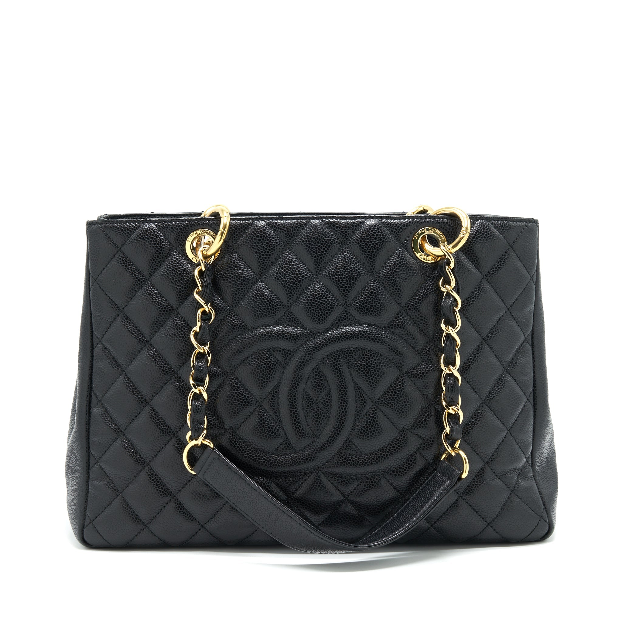 CHANEL GRAND SHOPPING BAG BLACK GHW