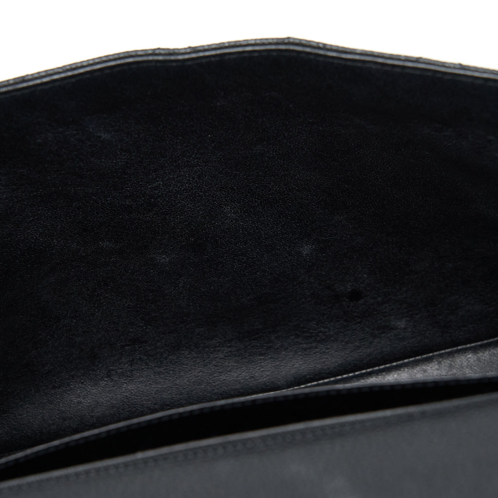 CHANEL JUMBO SINGLE FLAP BAG CAVIAR BLACK SHW