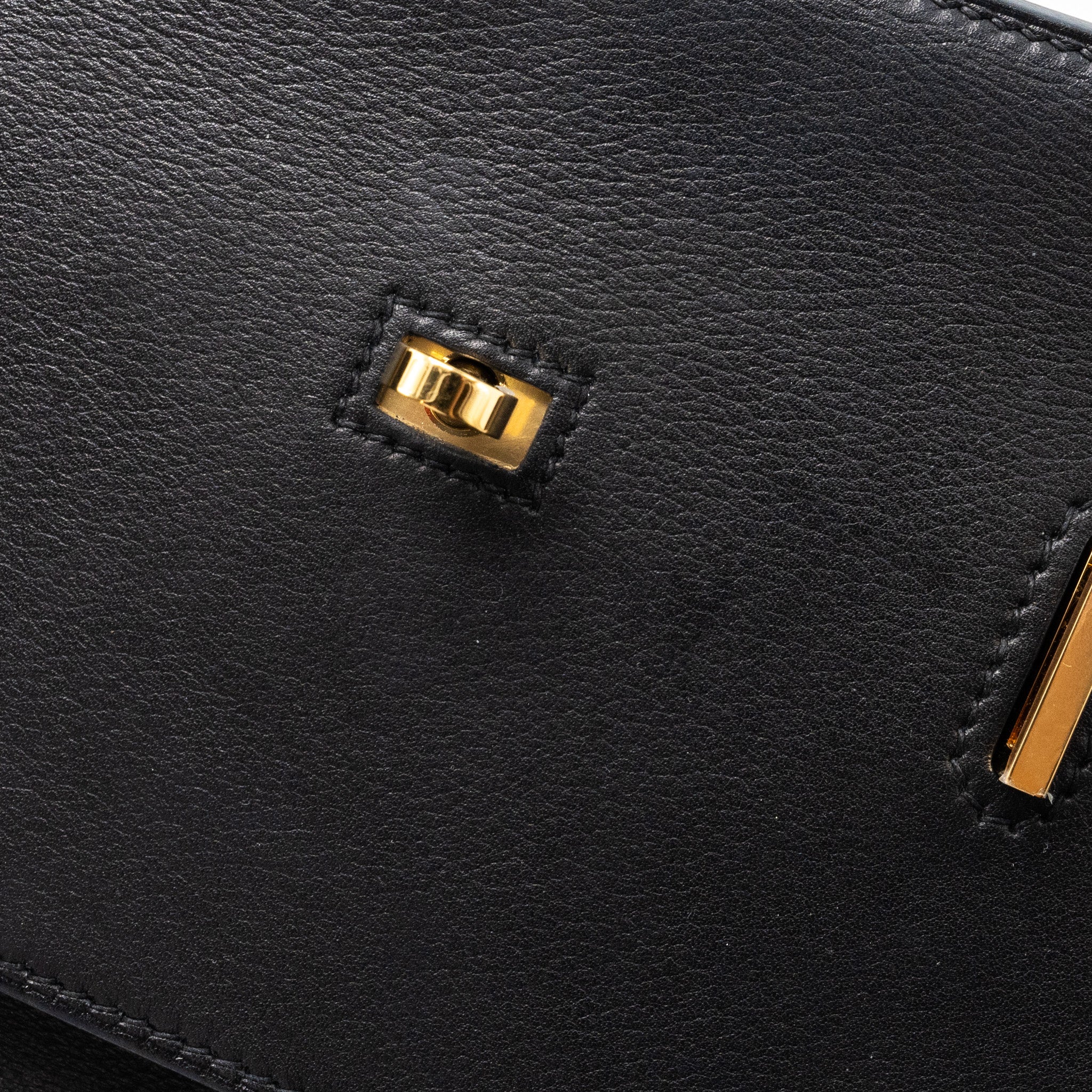 HERMES MINI JYPSIERE EVERGRAIN BLACK GHW