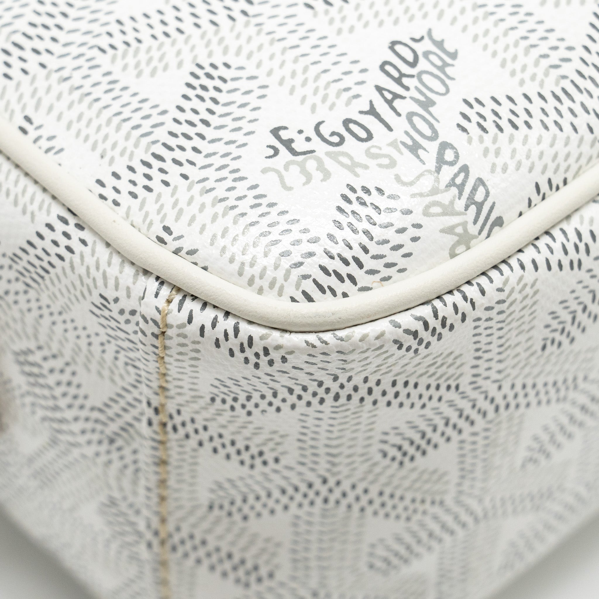 GOYARD CAPE VERT CROSSBODY BAG GOYARDLINE CANVAS WHITE SHW