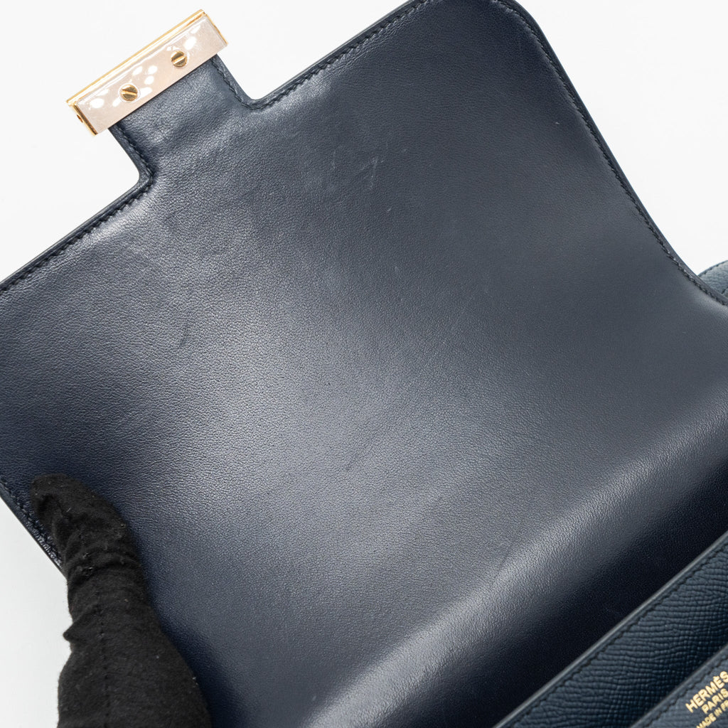 HERMES CONSTANCE 24 EPSOM BLUE NUIT GHW