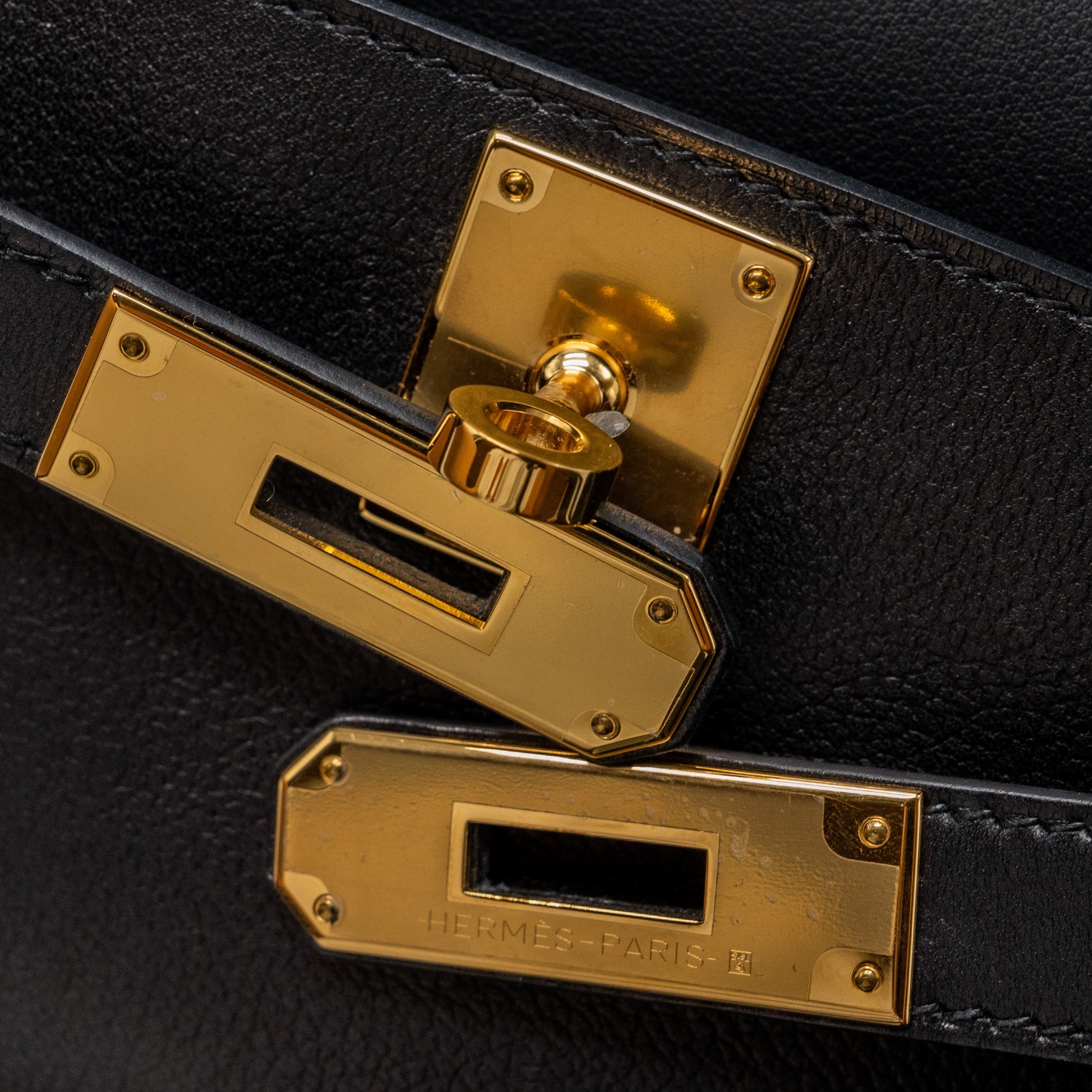 HERMES MINI JYPSIERE EVERGRAIN BLACK GHW