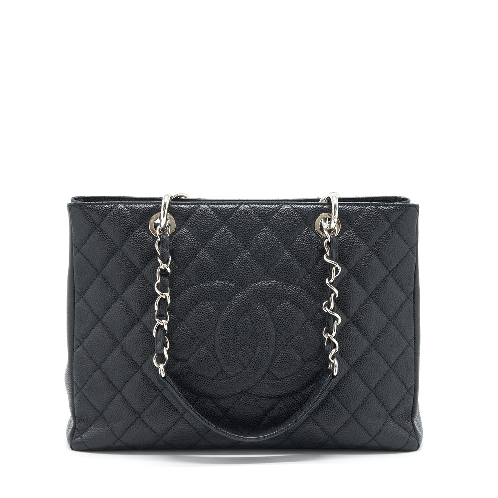 CHANEL GRAND SHOPPING TOTE CAVIAR BLACK SHW