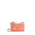 CHANEL 19 WALLET ON CHAIN GOATSKIN PINK WITH GOLD AND SILVER HARDWARE