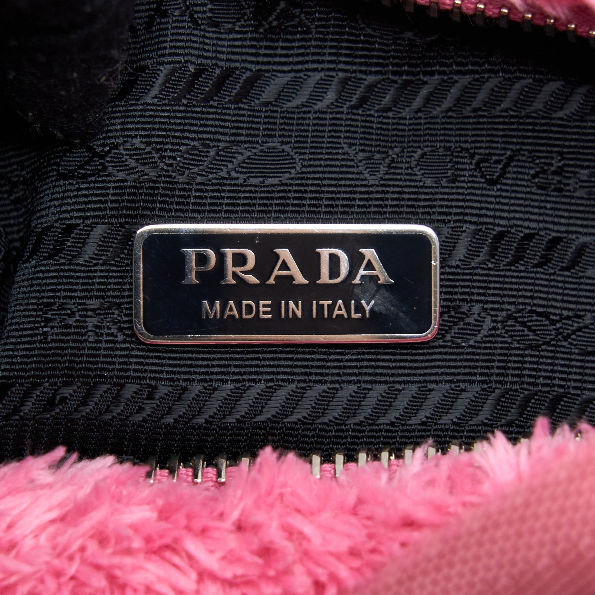 PRADA REEDITION 2000 TERRY MINI BAG PINK