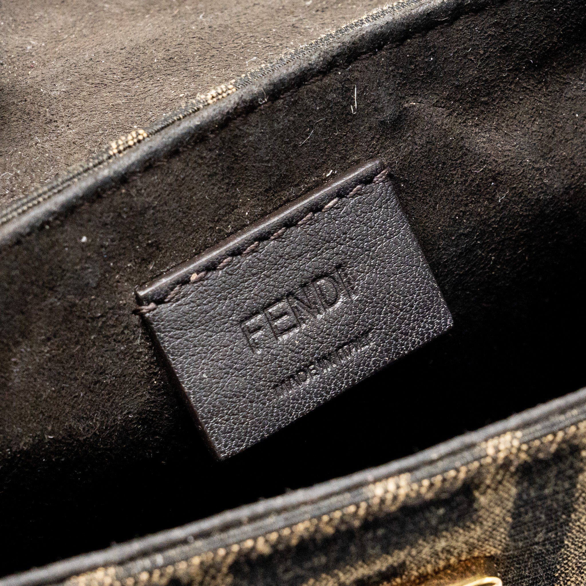 FENDI MINI COOKIE BAG FF FABRIC JACQUARD GHW
