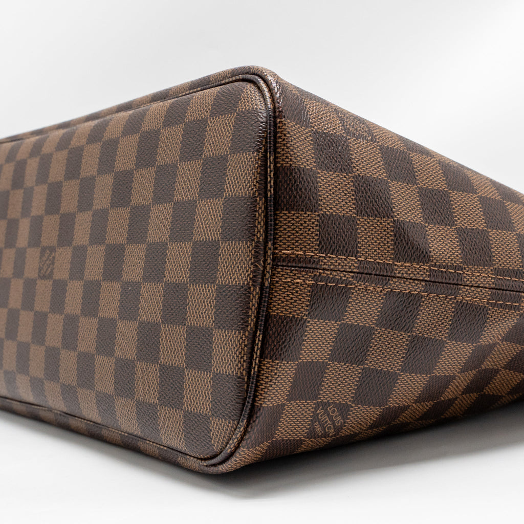 LOUIS VUITTON NEVERFULL MM DAMIER EBENE GHW