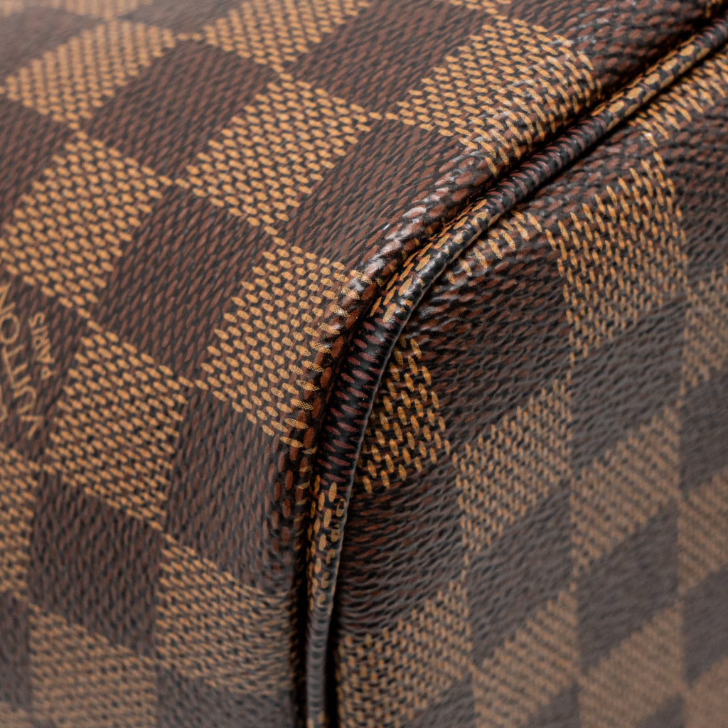 LOUIS VUITTON NEVERFULL MM DAMIER EBENE GHW