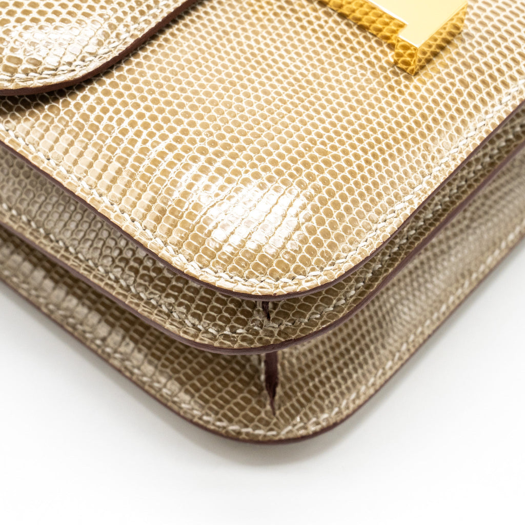 HERMES MINI CONSTANCE LIZARD NILOTICUS FICELLE GHW
