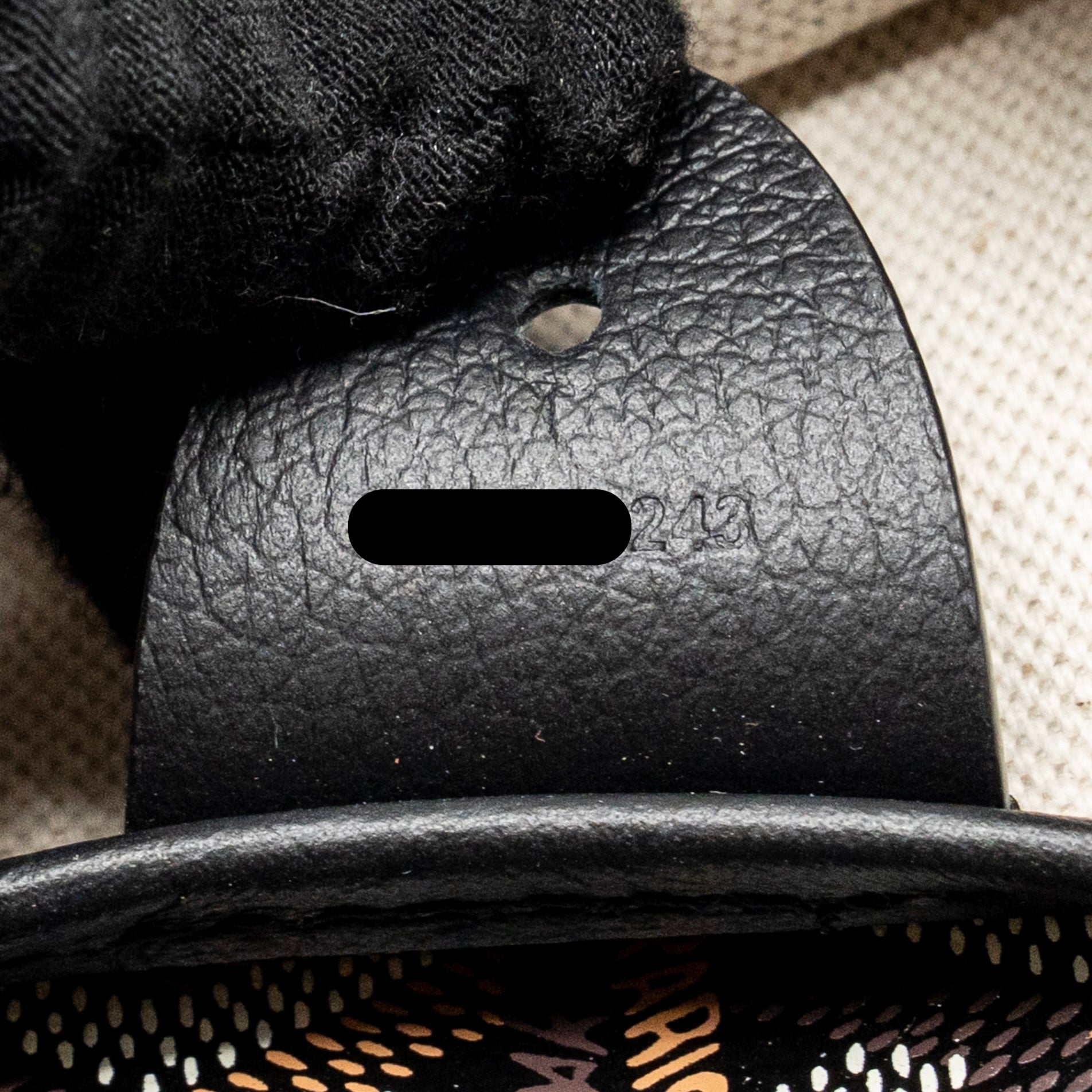 GOYARD ARTOIS MM TOTE BAG GOYARDINE CANVAS/CALFSKIN BLACK SHW