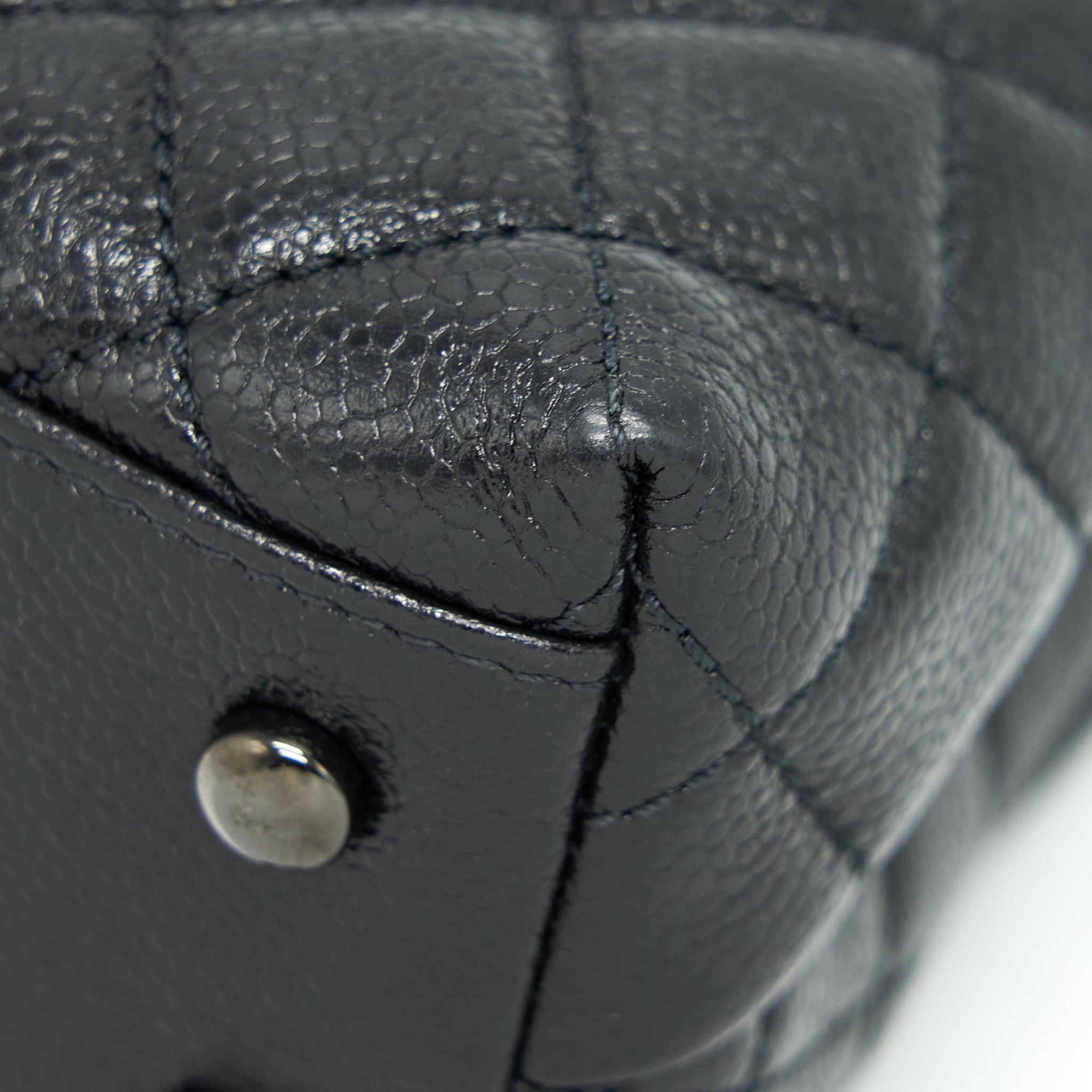CHANEL SMALL COCO HANDLE CAVIAR SO BLACK WITH BLACK HARDWARE
