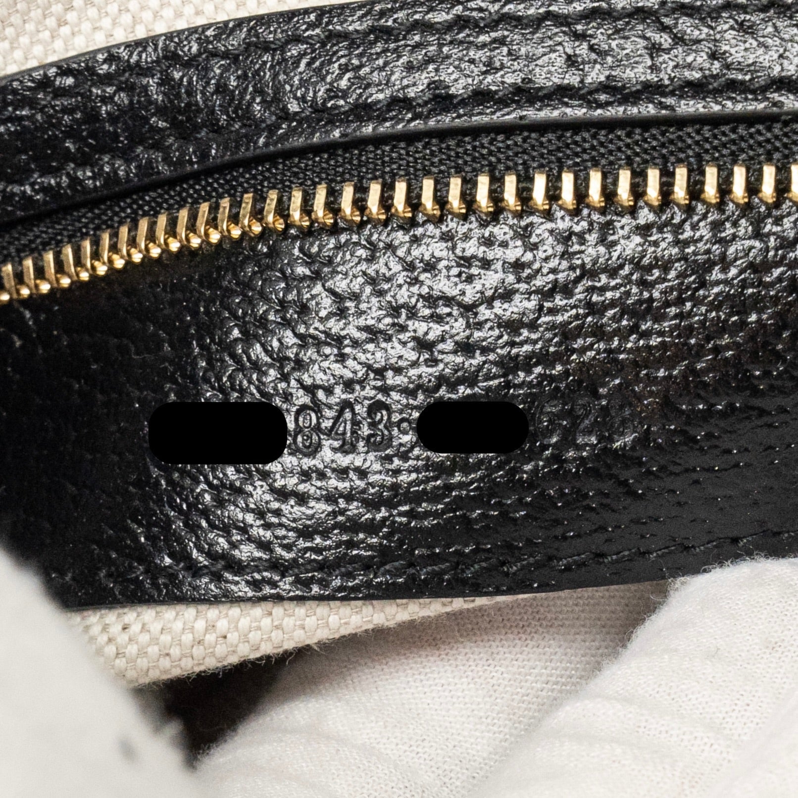 GUCCI JACKIE 1961 SMALL SHOULDER BAG DENIM/LEATHER BLACK GHW