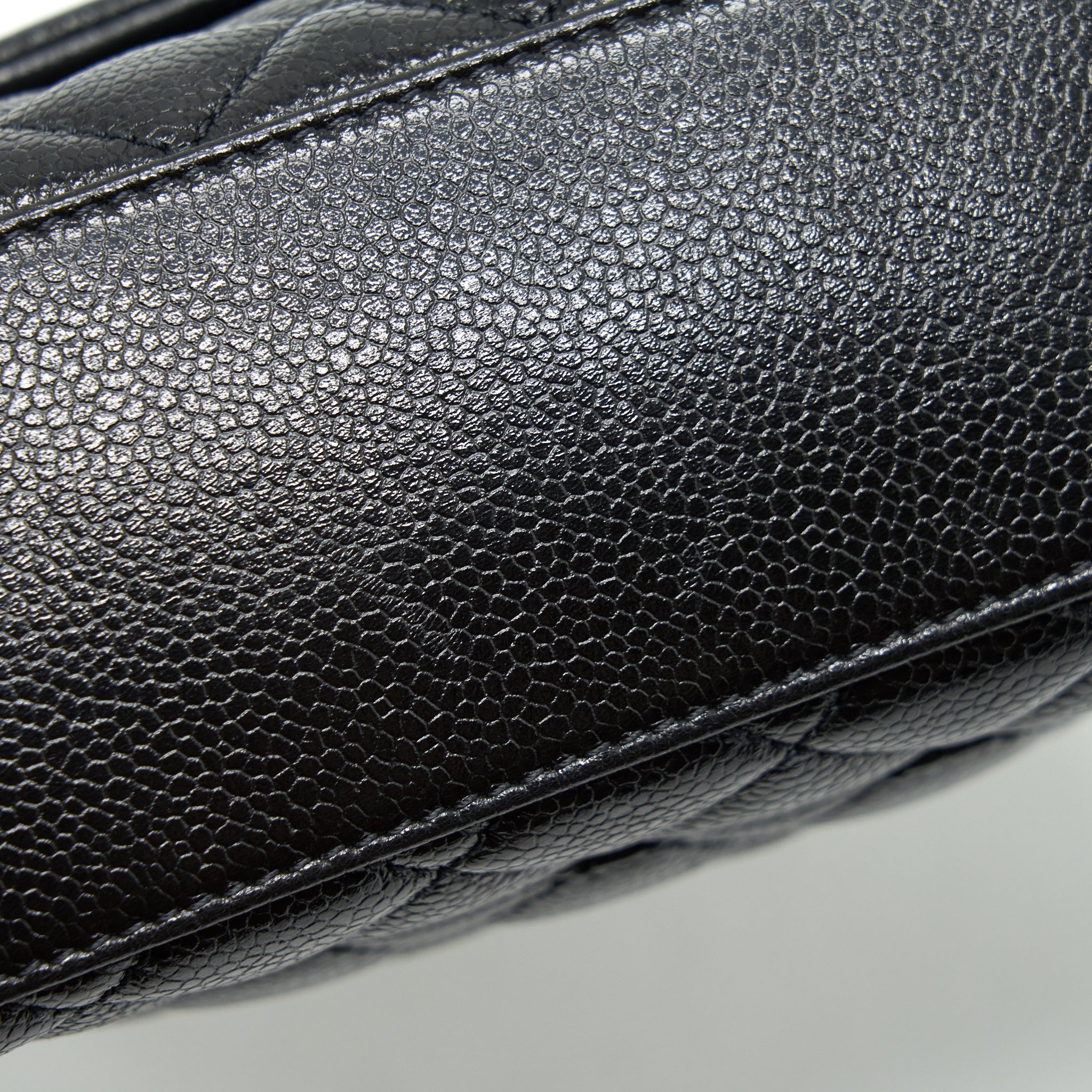 CHANEL SMALL COCO HANDLE CAVIAR SO BLACK WITH BLACK HARDWARE