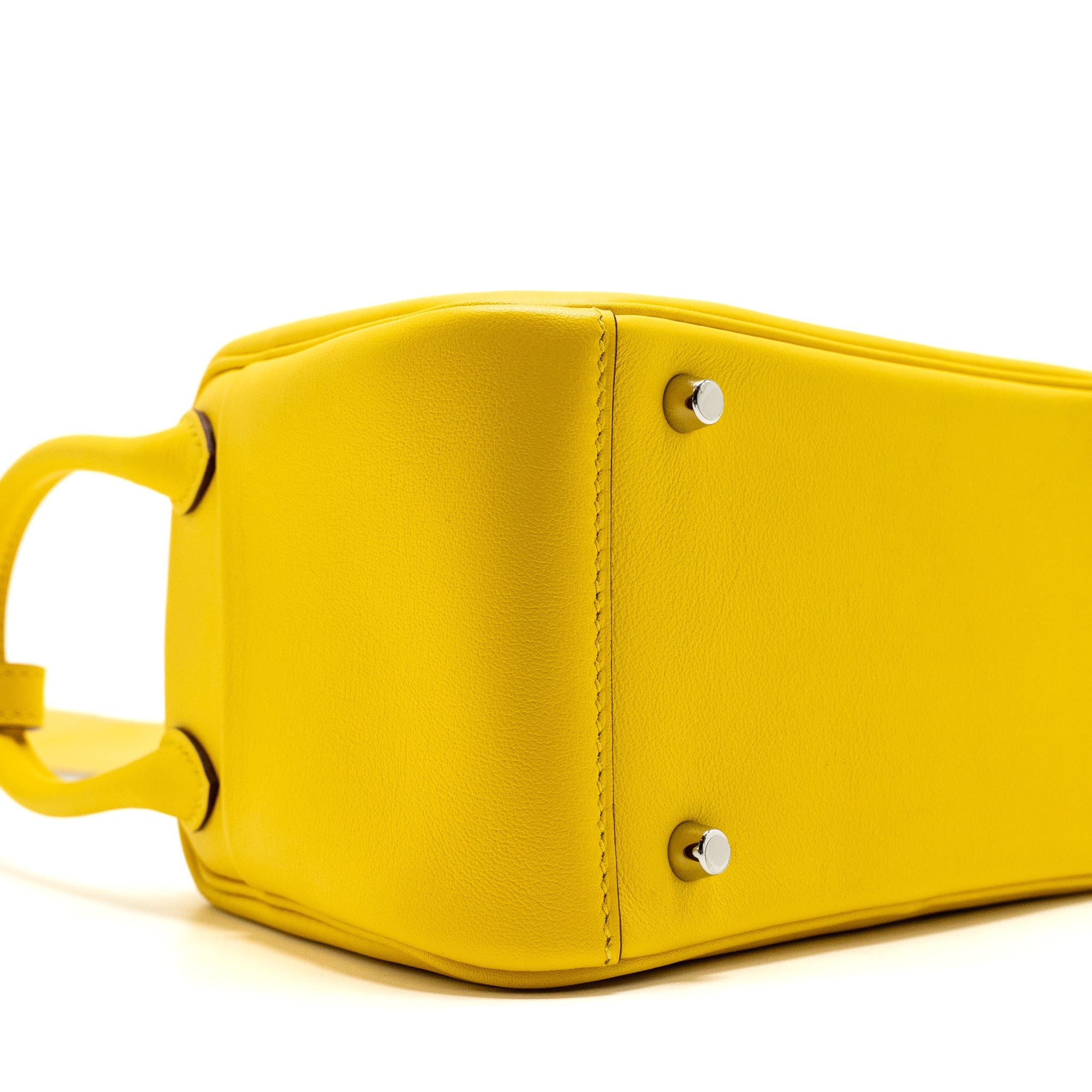HERMES MINI LINDY SWIFT 9O JAUNE DE NAPLES SHW