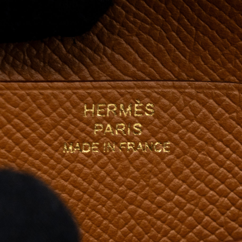HERMES BEARN COMPACT WALLET EPSOM GOLD GHW