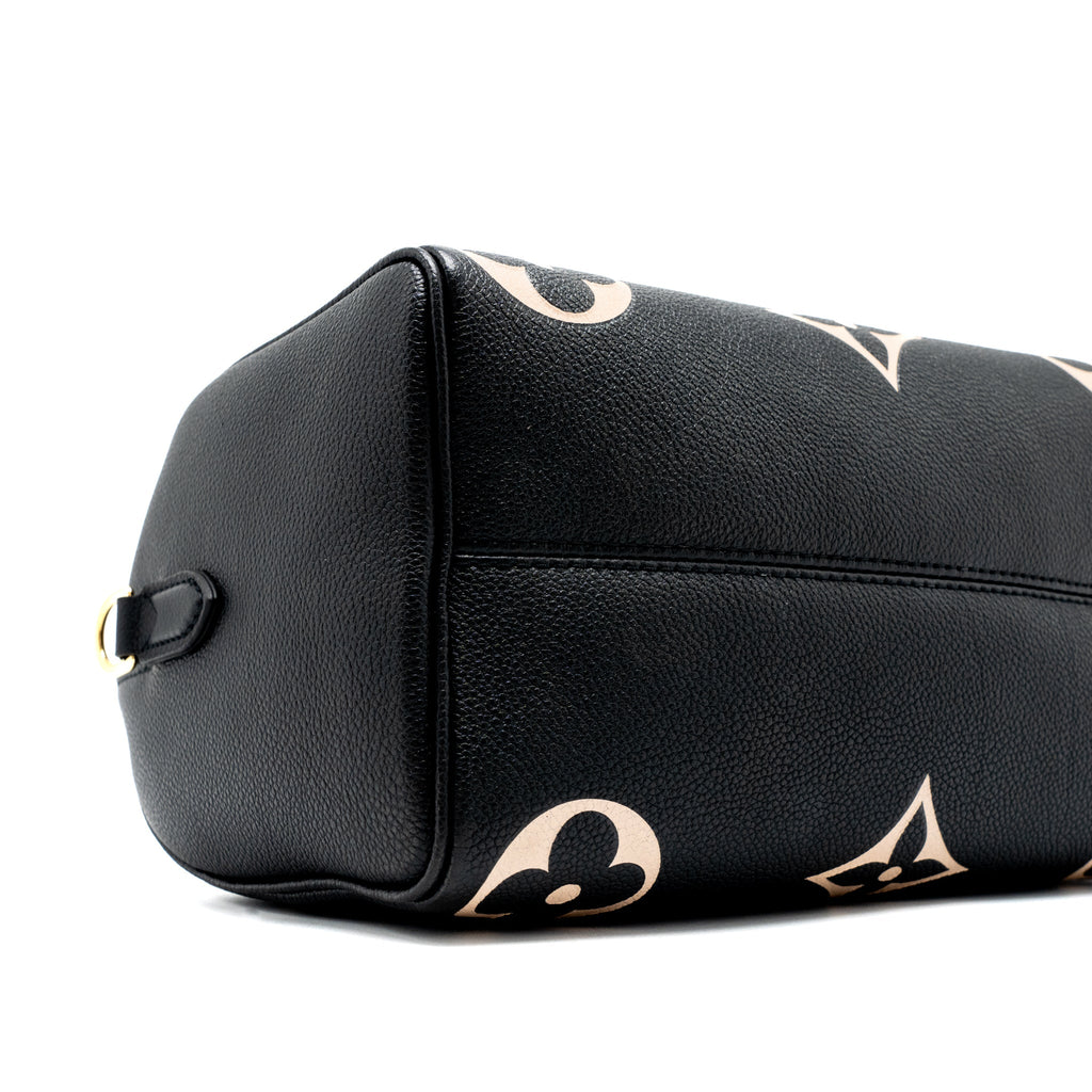 LOUIS VUITTON SPEEDY BANDOULIERE 25 BICOLOUR MONOGRAM EMPREINTE GHW (NEW VERSION)