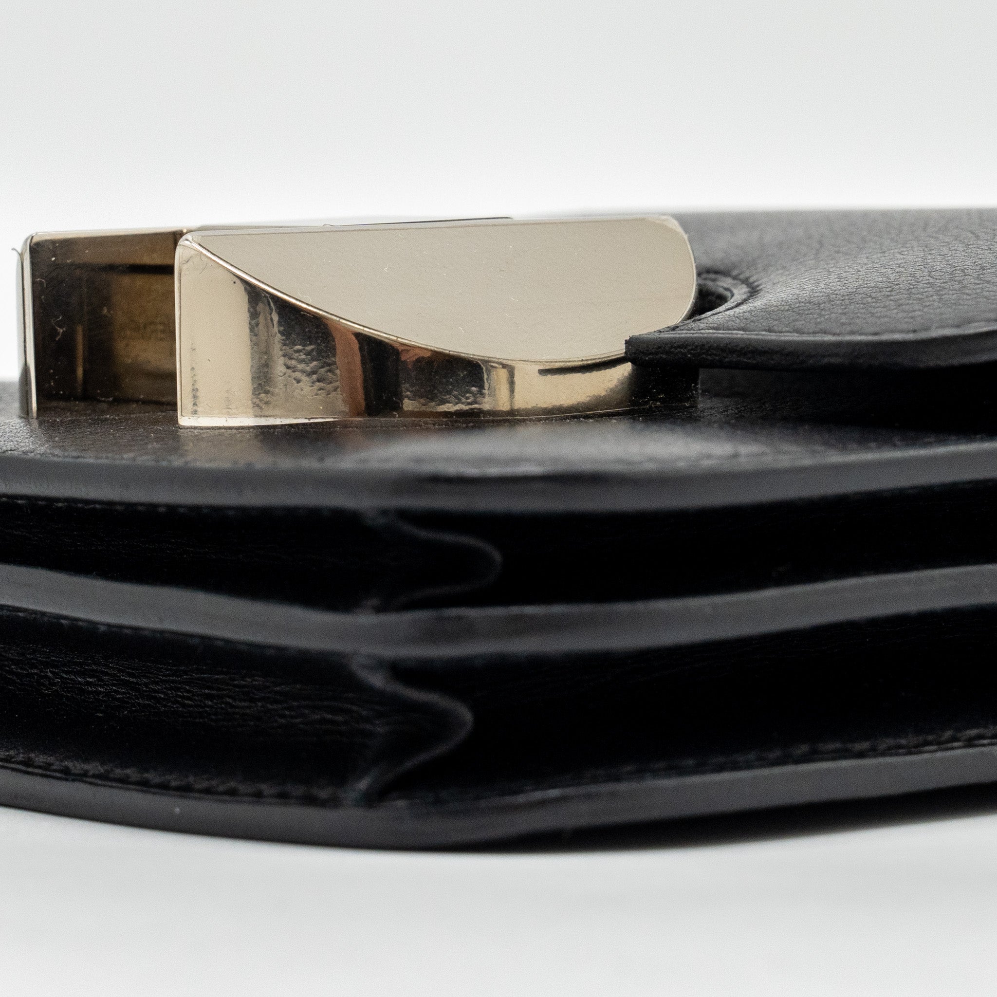 HERMES 2002 WALLET EVERCOLOR BLACK SHW