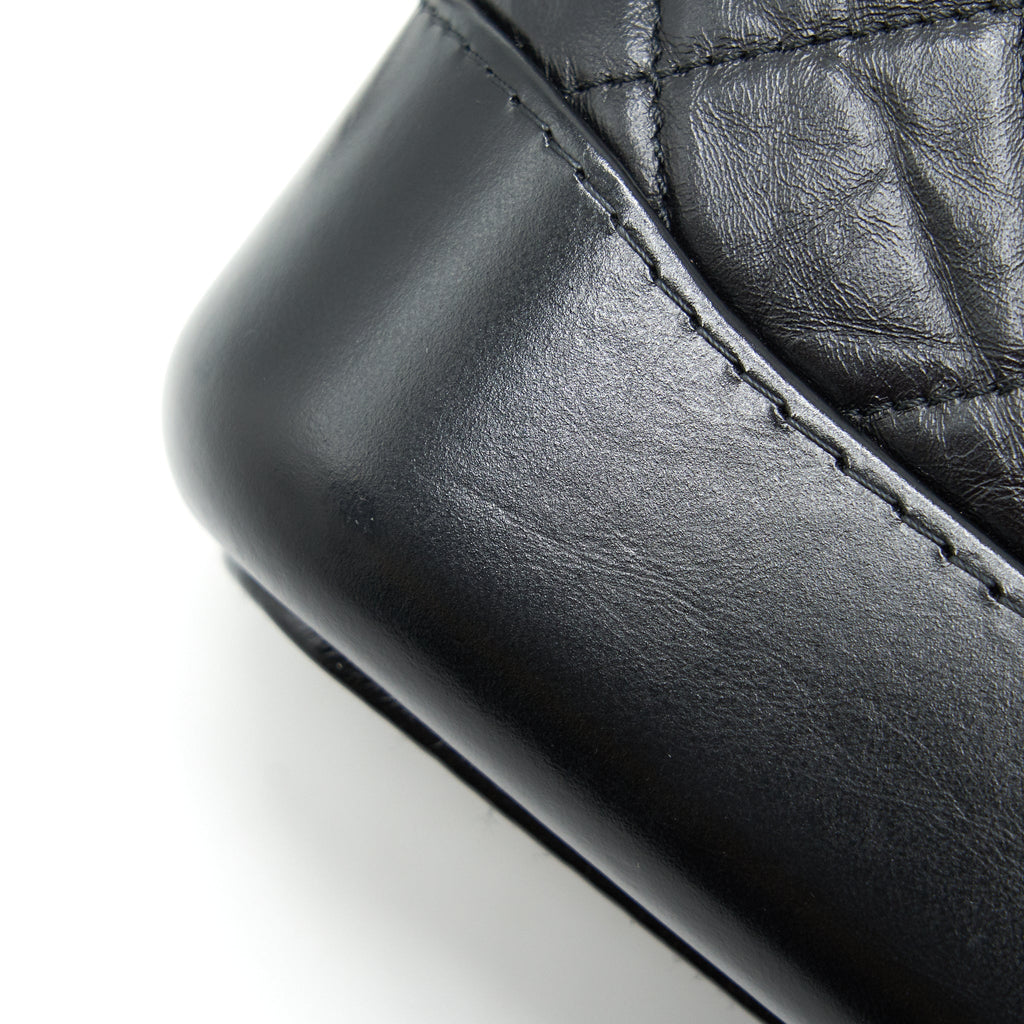 CHANEL SMALL GABRIELLE HOBO BAG BLACK SERIAL 26
