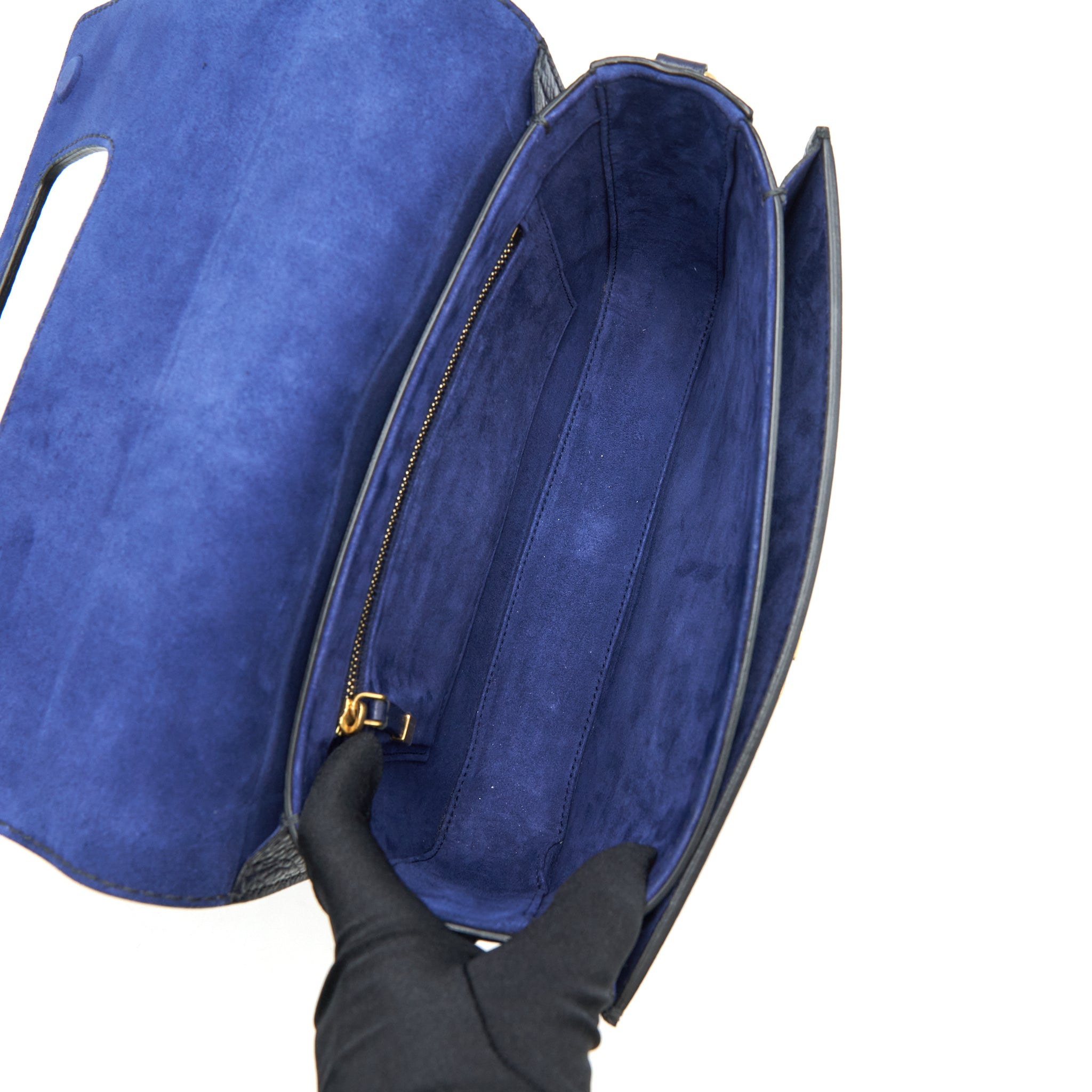 DIOR J'ADIOR MEDIUM FLAP BAG CALFSKIN NAVY GHW