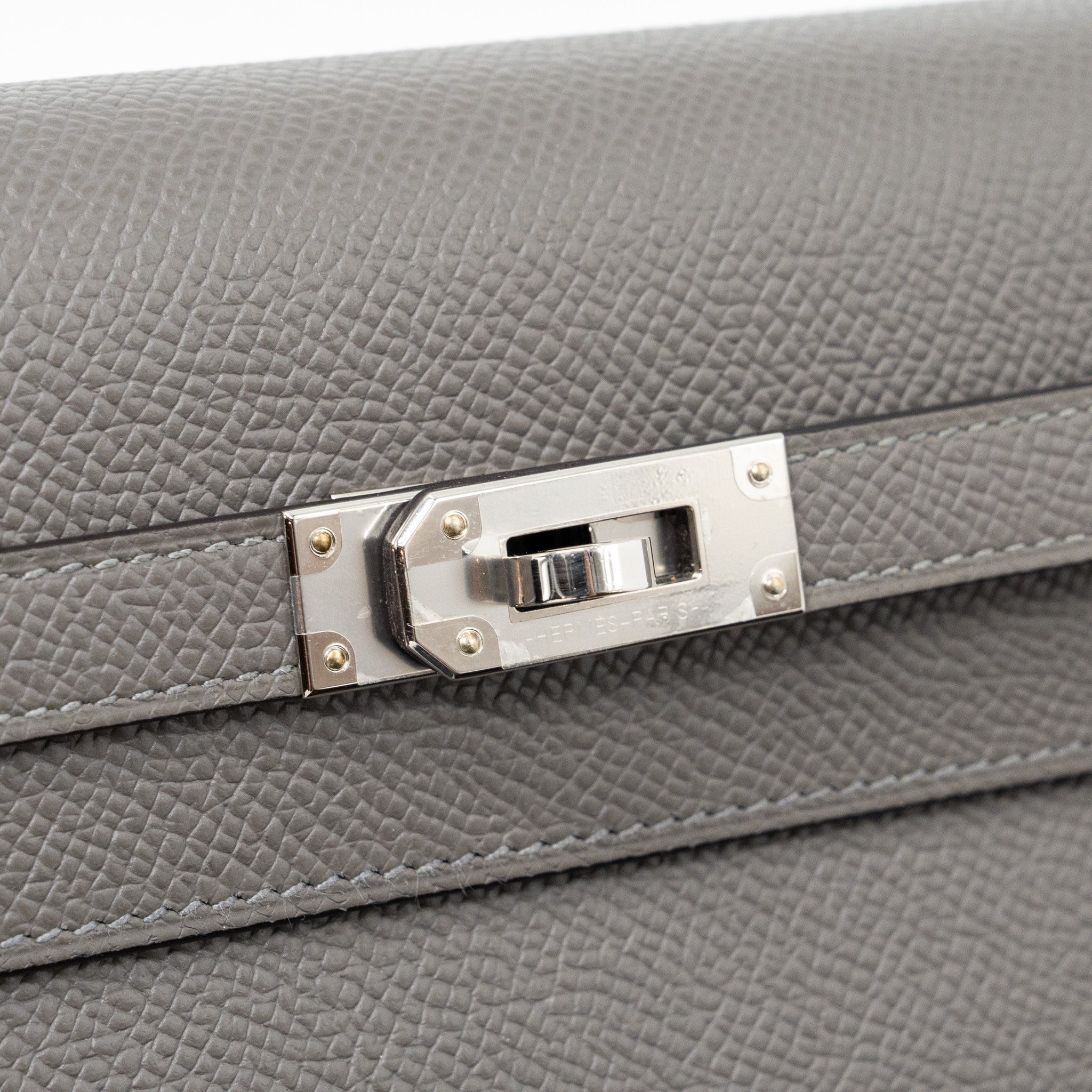 HERMES KELLY TO GO EPSOM GRIS MYER SHW