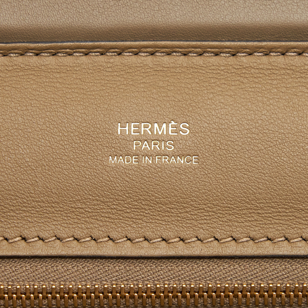 HERMES MINI 24/24 2424-21 BAG SWIFT/EVERCOLOR BEIGE DE WEIMAR/ETOUPE GHW