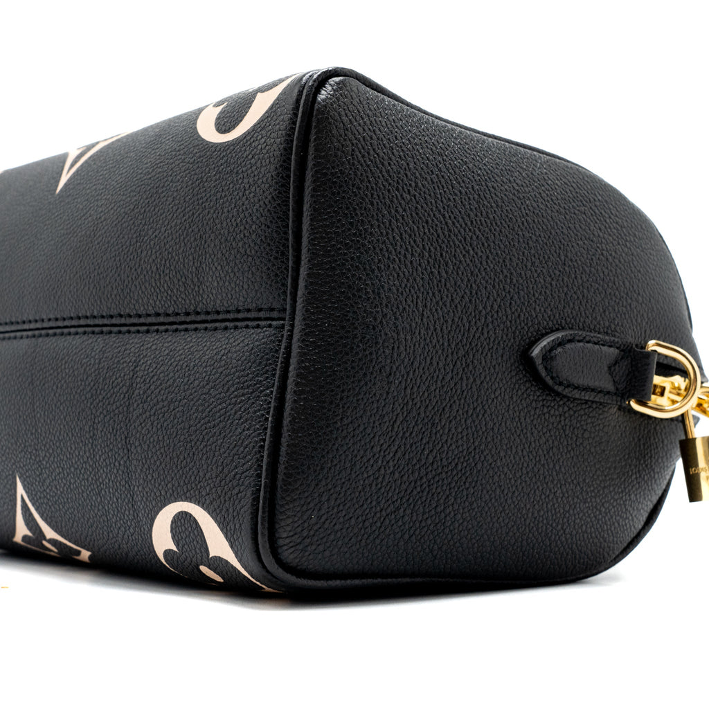LOUIS VUITTON SPEEDY BANDOULIERE 25 BICOLOUR MONOGRAM EMPREINTE GHW (NEW VERSION)