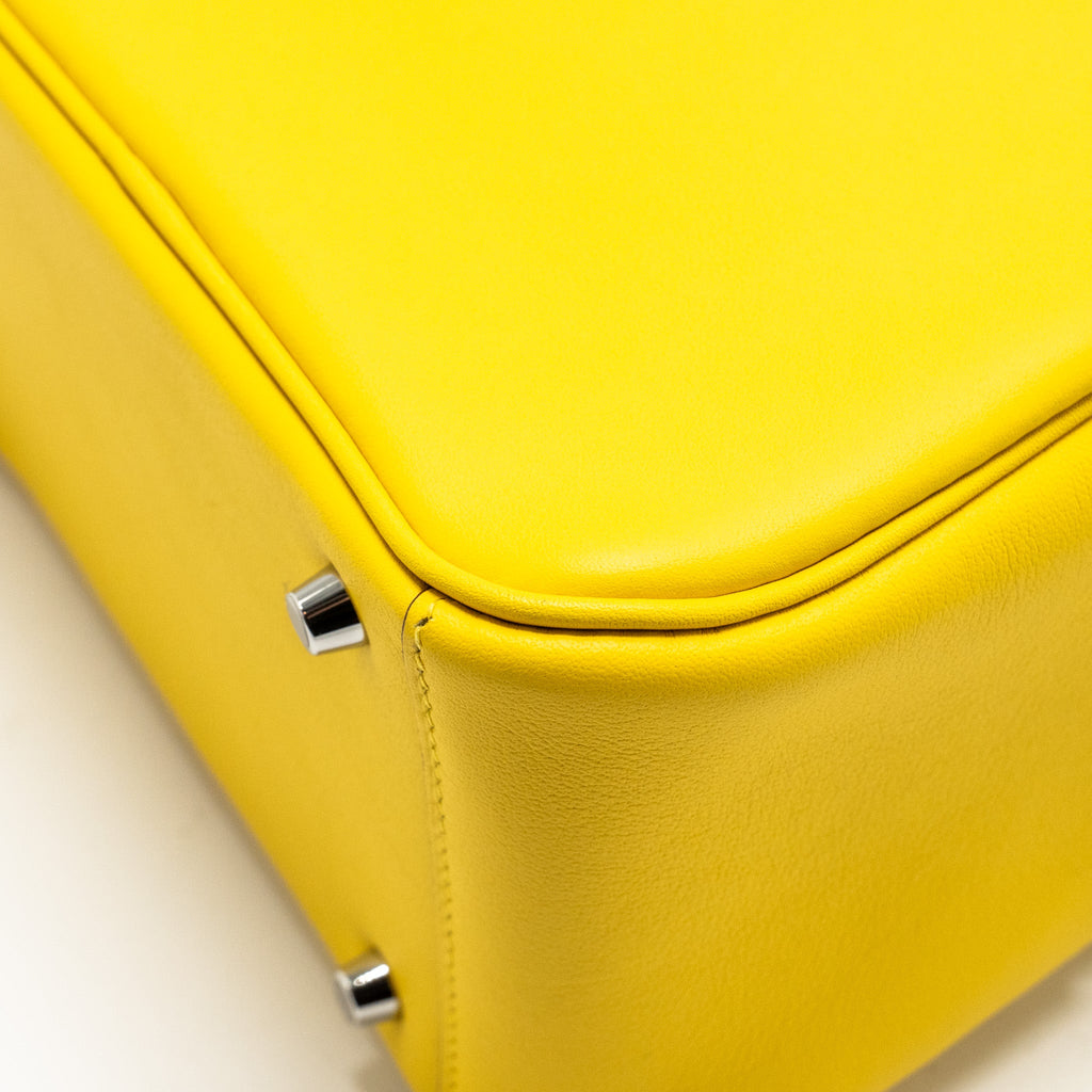 HERMES MINI LINDY SWIFT 9O JAUNE DE NAPLES SHW