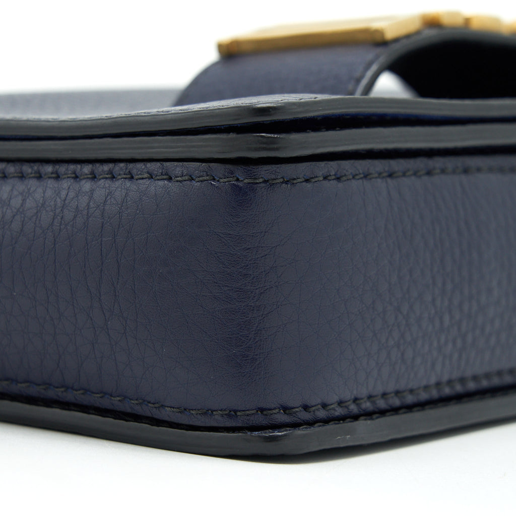 DIOR J'ADIOR MEDIUM FLAP BAG CALFSKIN NAVY GHW