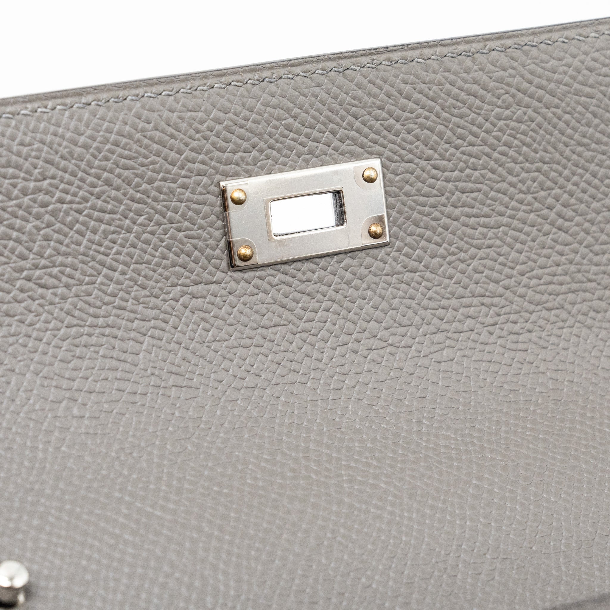 HERMES KELLY TO GO EPSOM GRIS MYER SHW