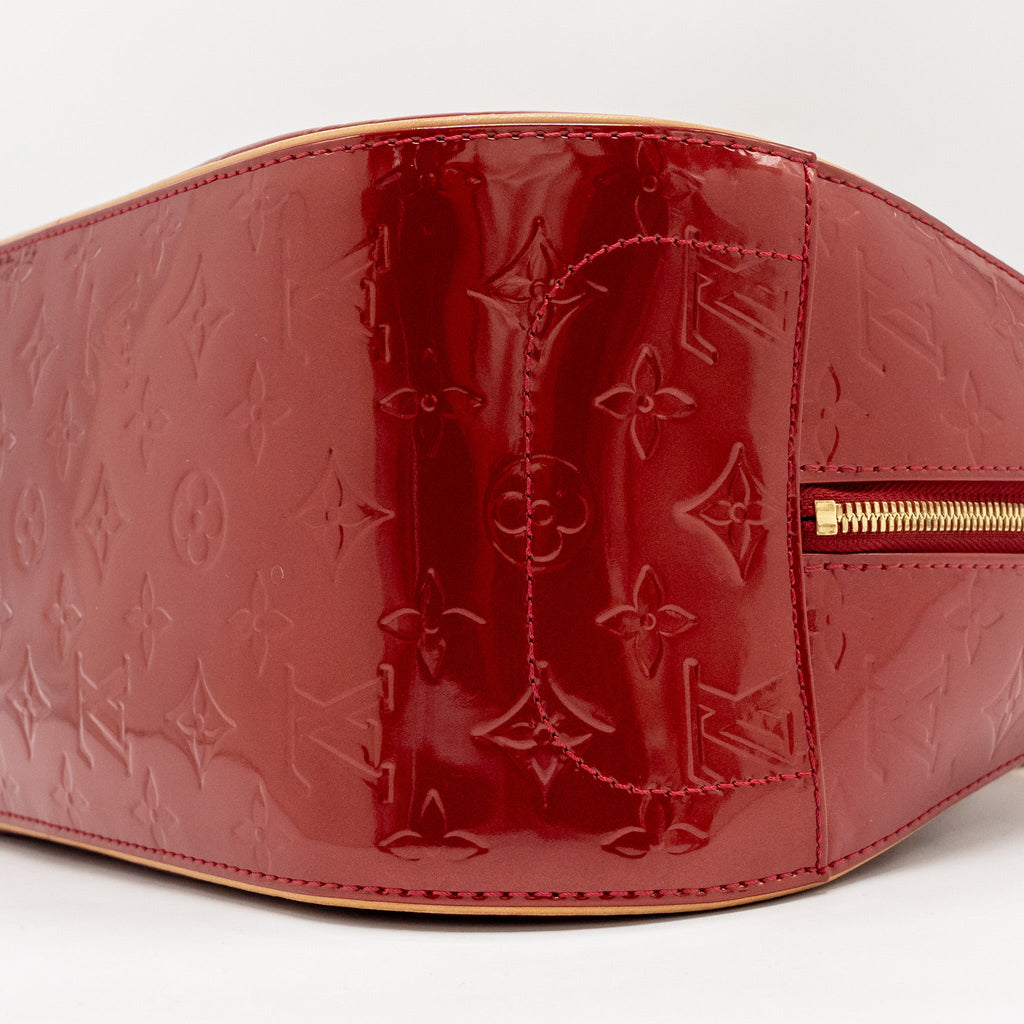 LOUIS VUITTON TROUVILLE PATENT LEATHER RED GHW