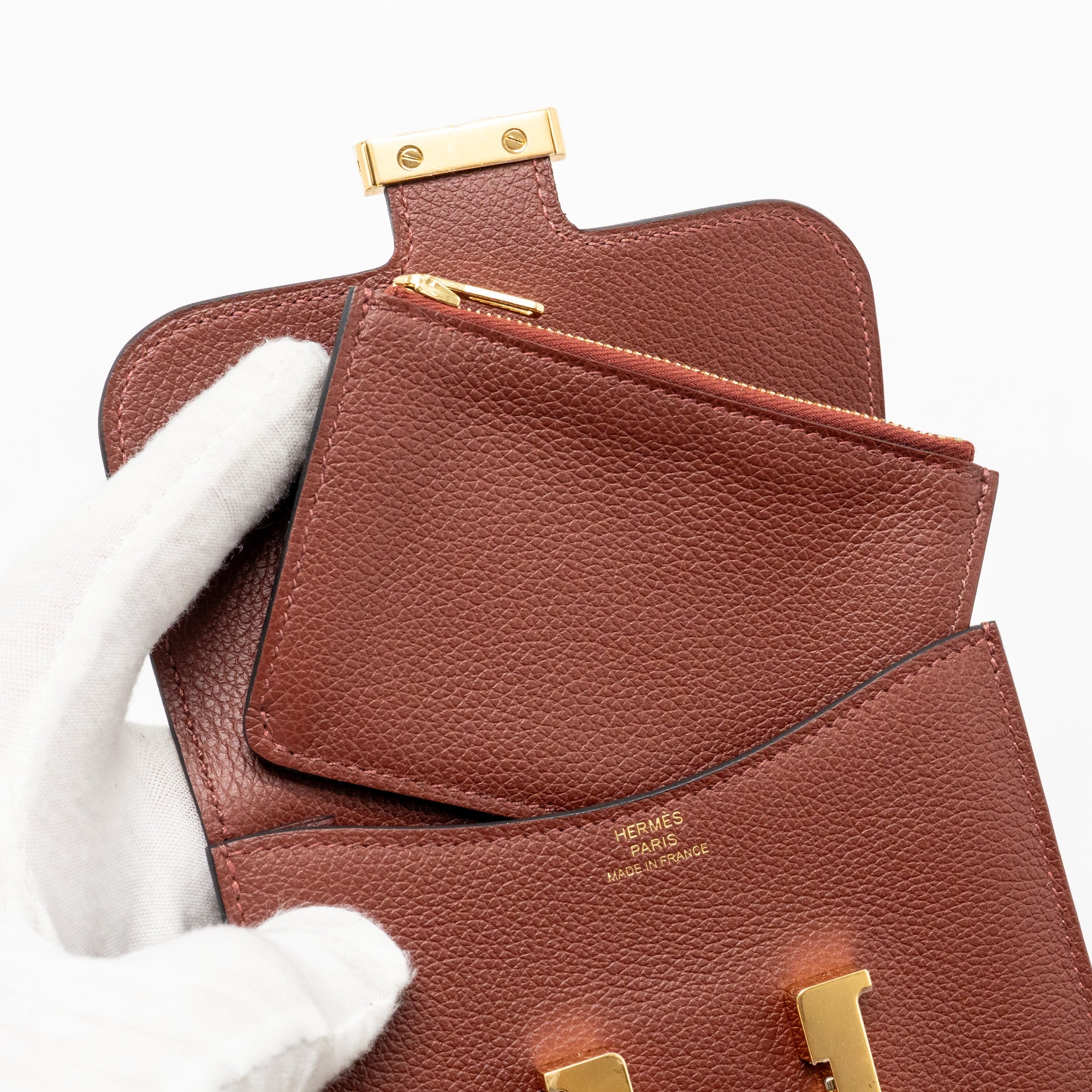 HERMES CONSTANCE SLIM EVERCOLOR ROUGH H GHW
