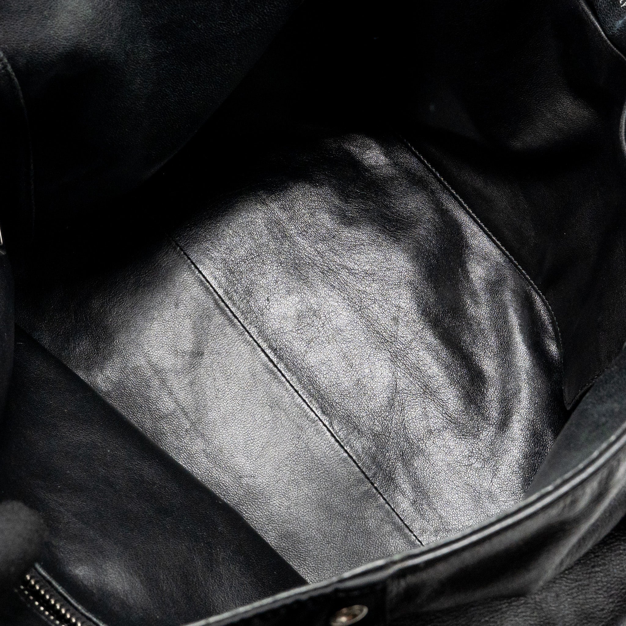 PRADA SHOULDER BAG LAMBSKIN / FABRIC BLACK SHW