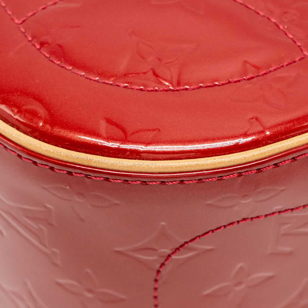 LOUIS VUITTON TROUVILLE PATENT LEATHER RED GHW