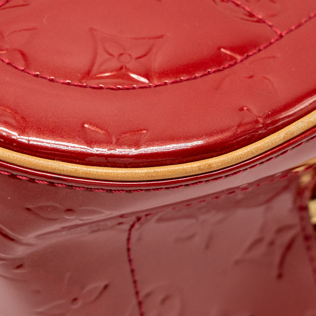 LOUIS VUITTON TROUVILLE PATENT LEATHER RED GHW