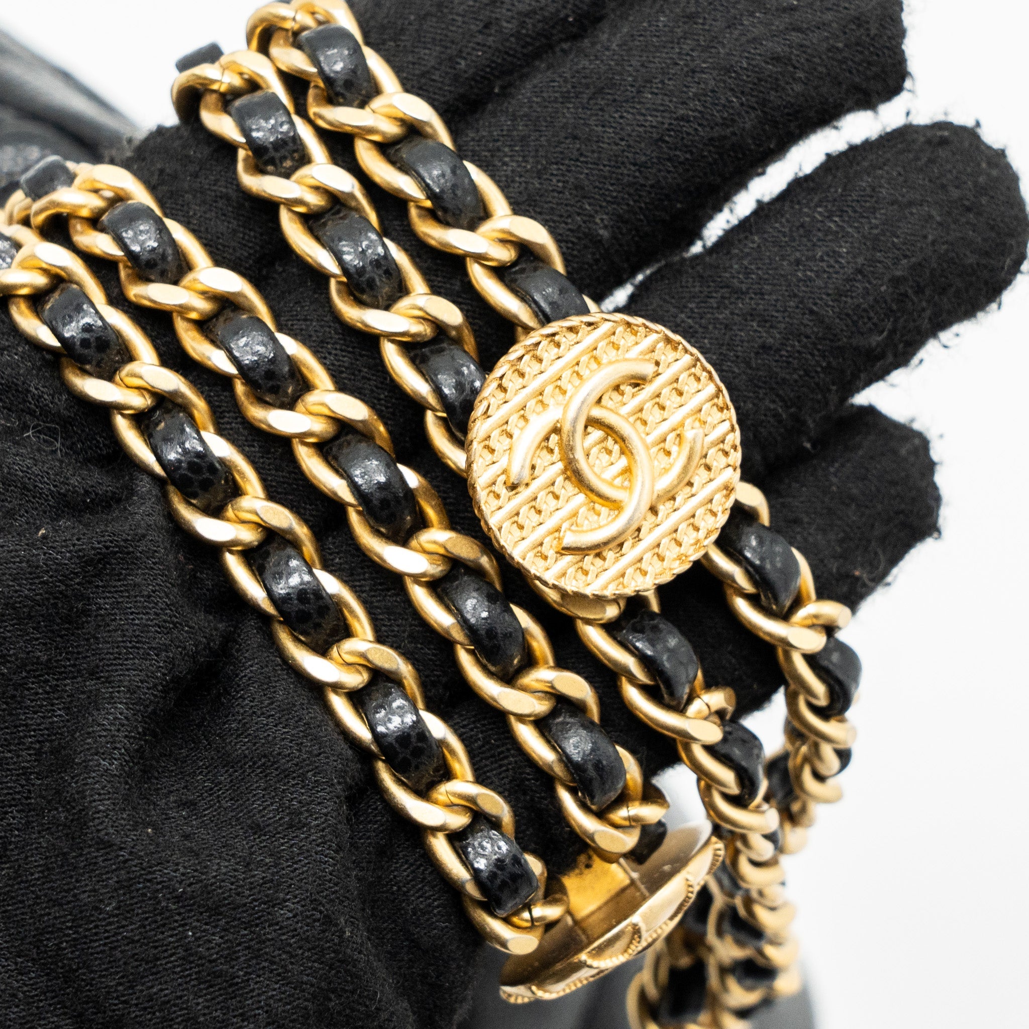 CHANEL MINI TWIST YOUR BUTTON FLAP BAG CAVIAR BLACK GHW(MICROCHIP)