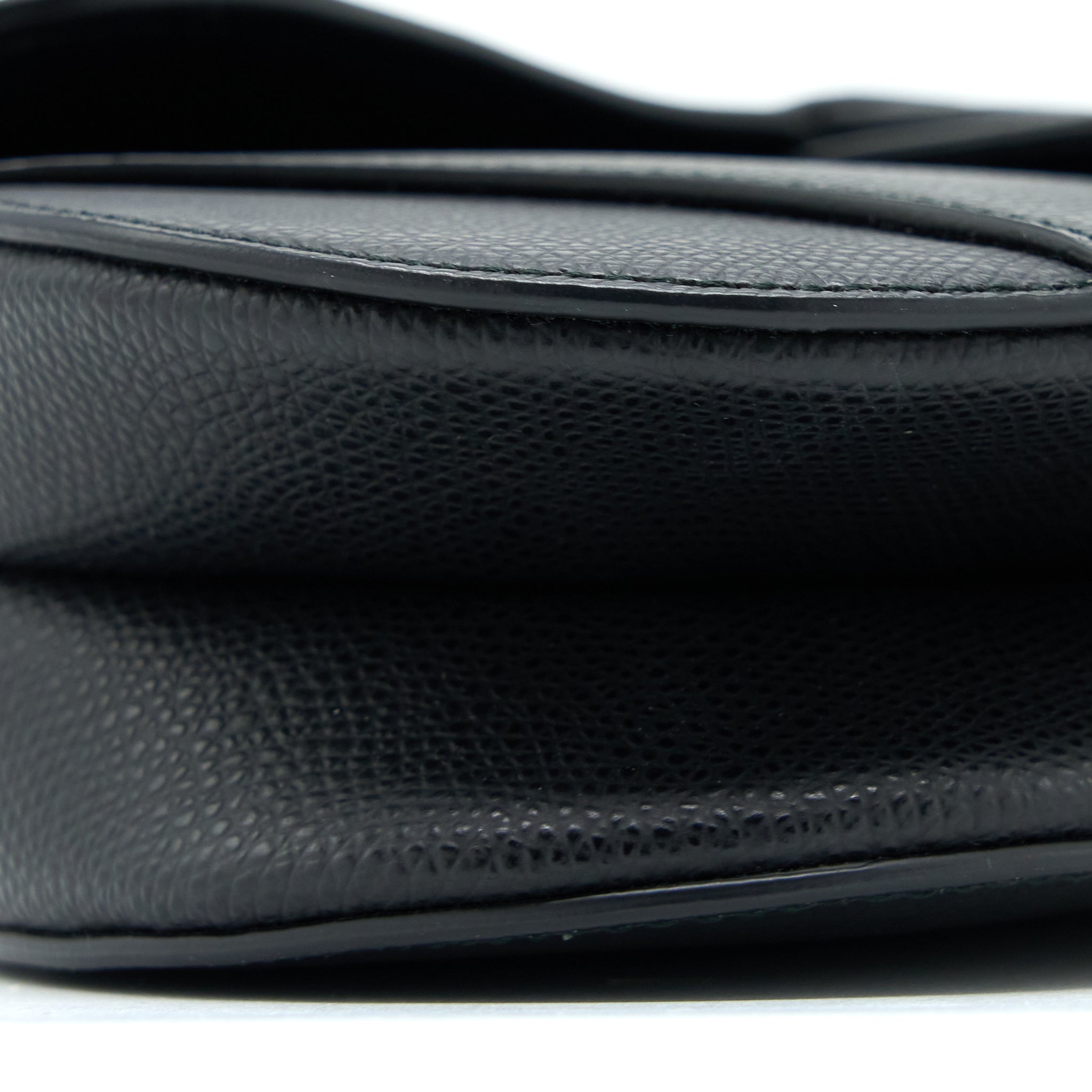 DIOR MINI SADDLE BAG CALFSKIN BLACK GHW