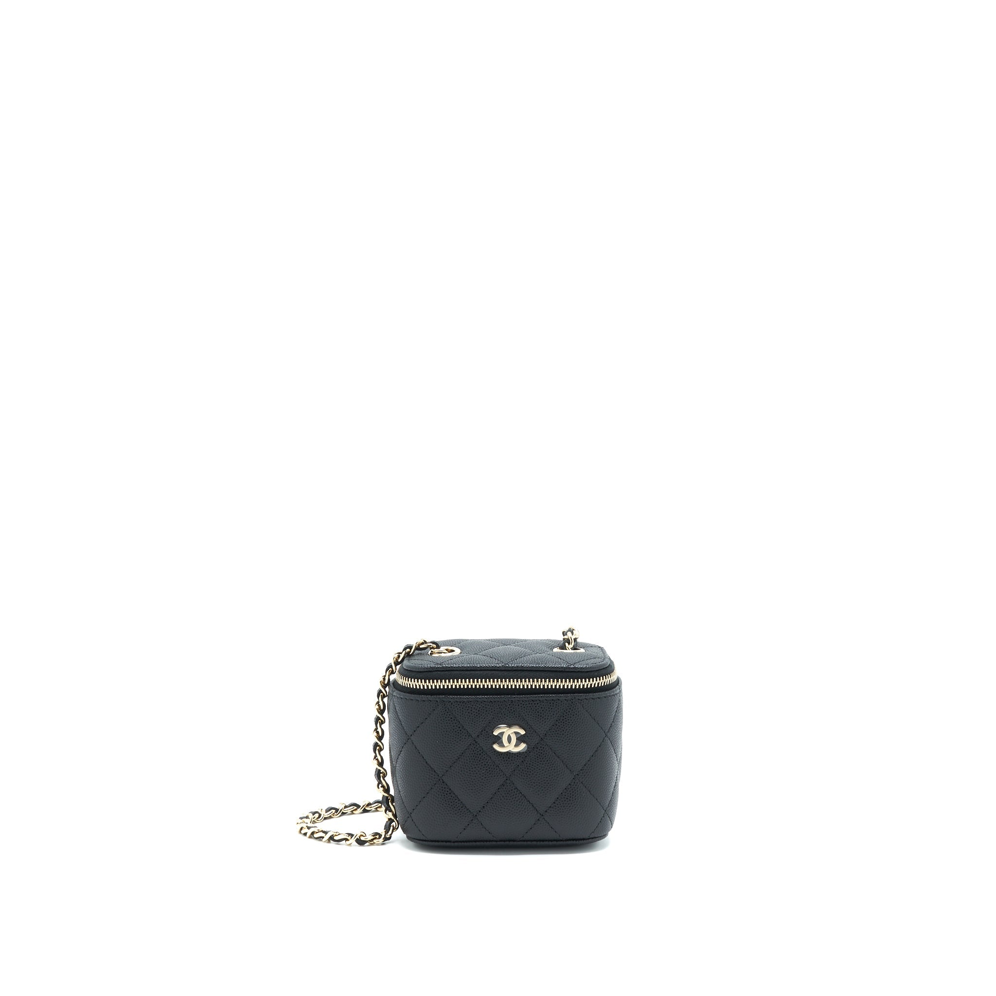 CHANEL MINI VANIFY CHAIN CAVIAR BLACK LGHW