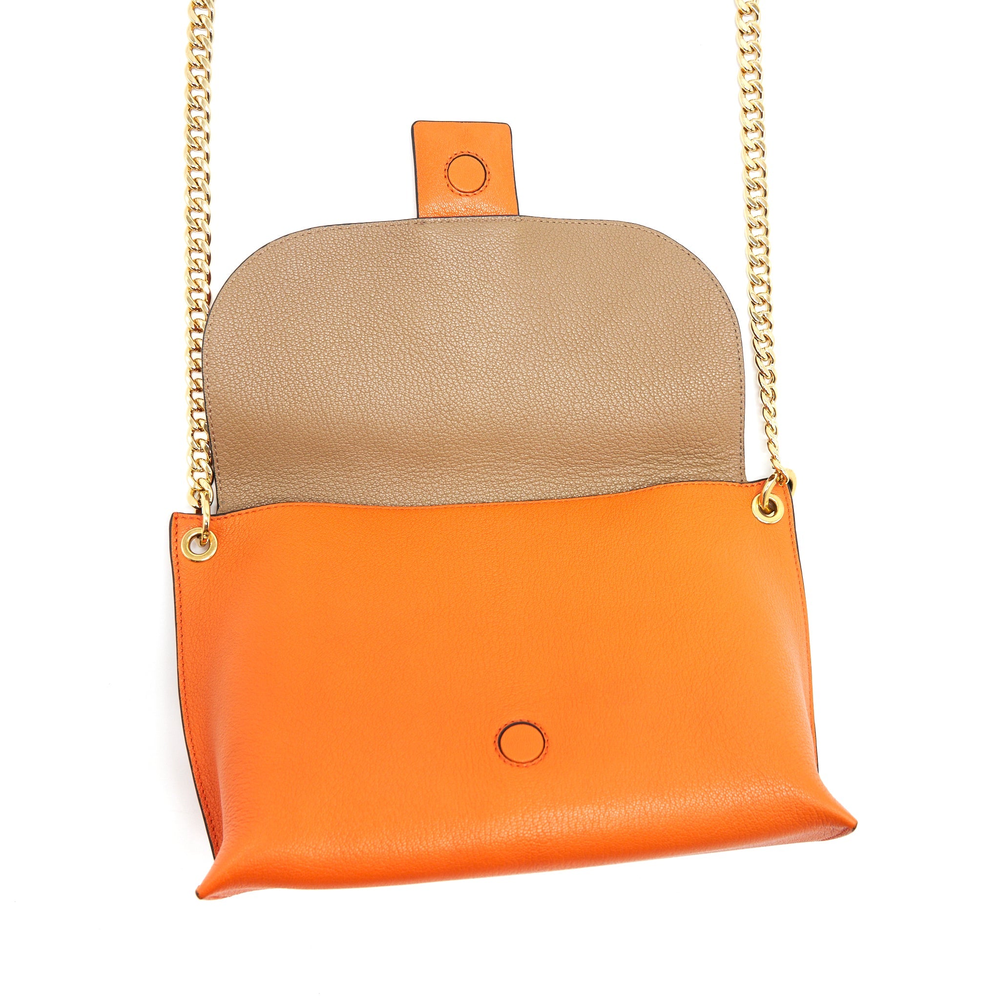 LOEWE CROSSBODY LEATHER BAG ORANGE
