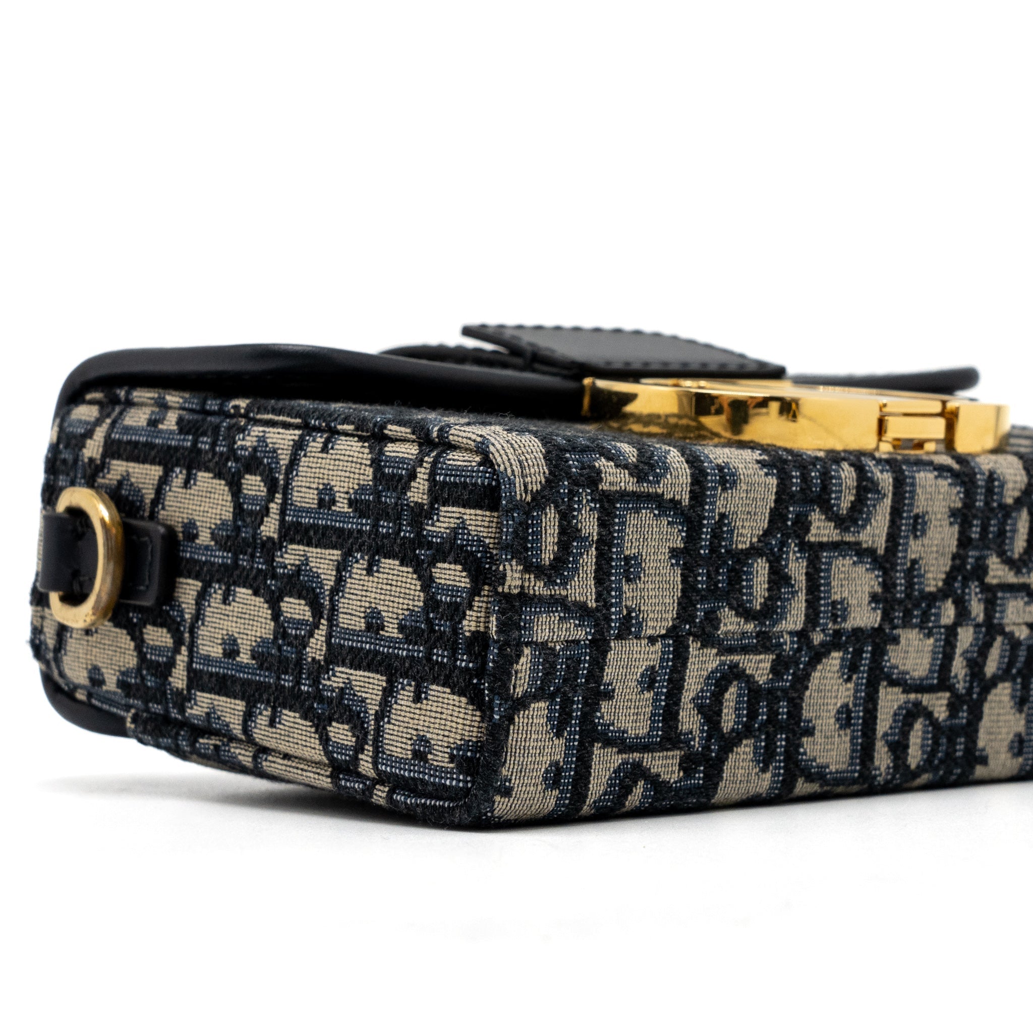 DIOR 30 MONTAIGNE BOX BAG BLUE DIOR OBLIQUE JACQUARD GHW